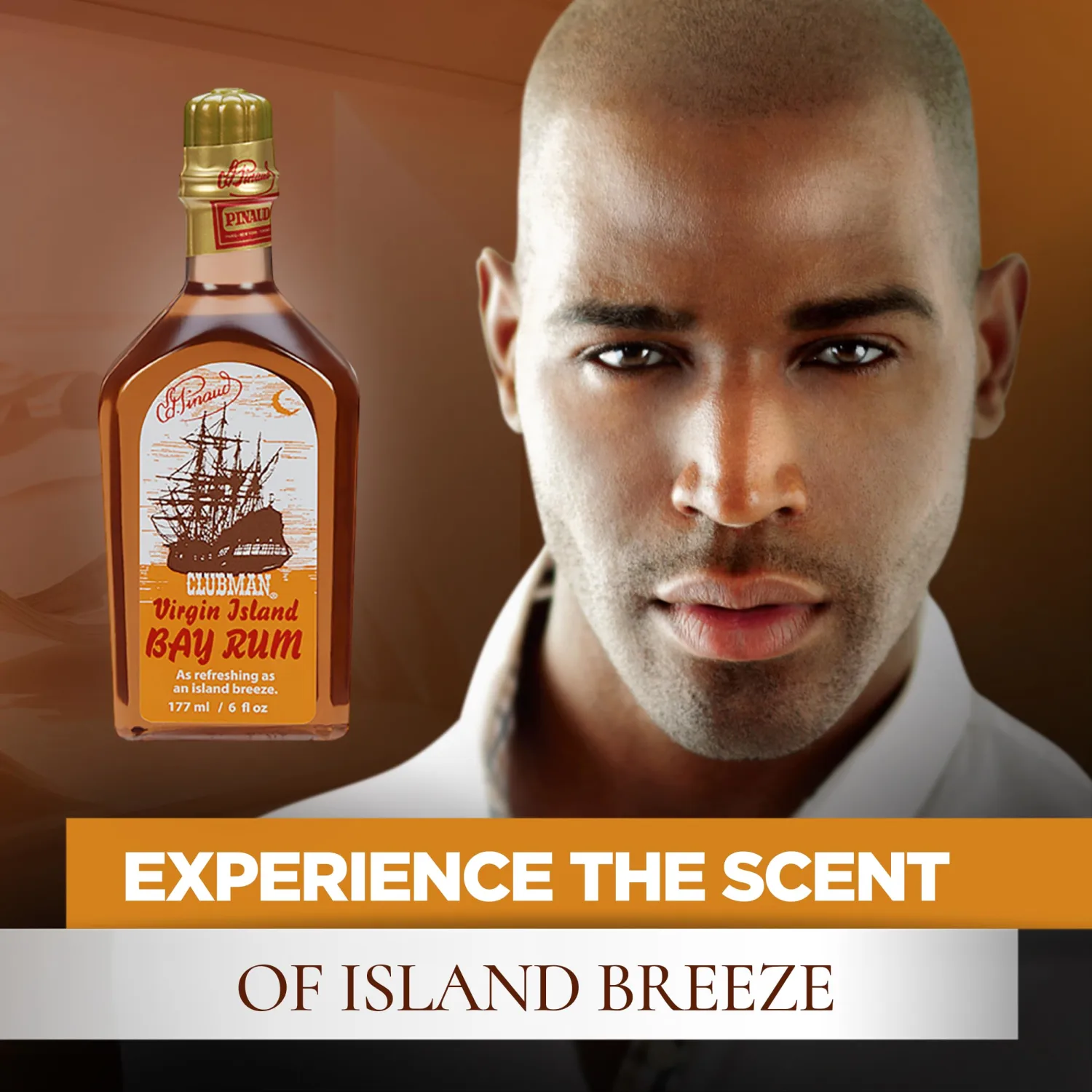 Clubman Pinaud Virgin Island Bay Rum After Shave Cologne & Fragrance, 6 oz