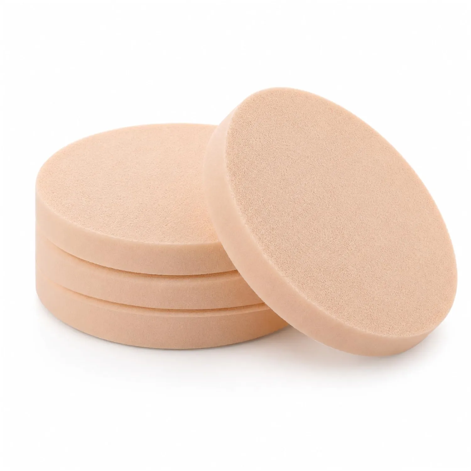 4 Pcs Round Makeup Sponge Make Up Pads for Foundation Face Sponge