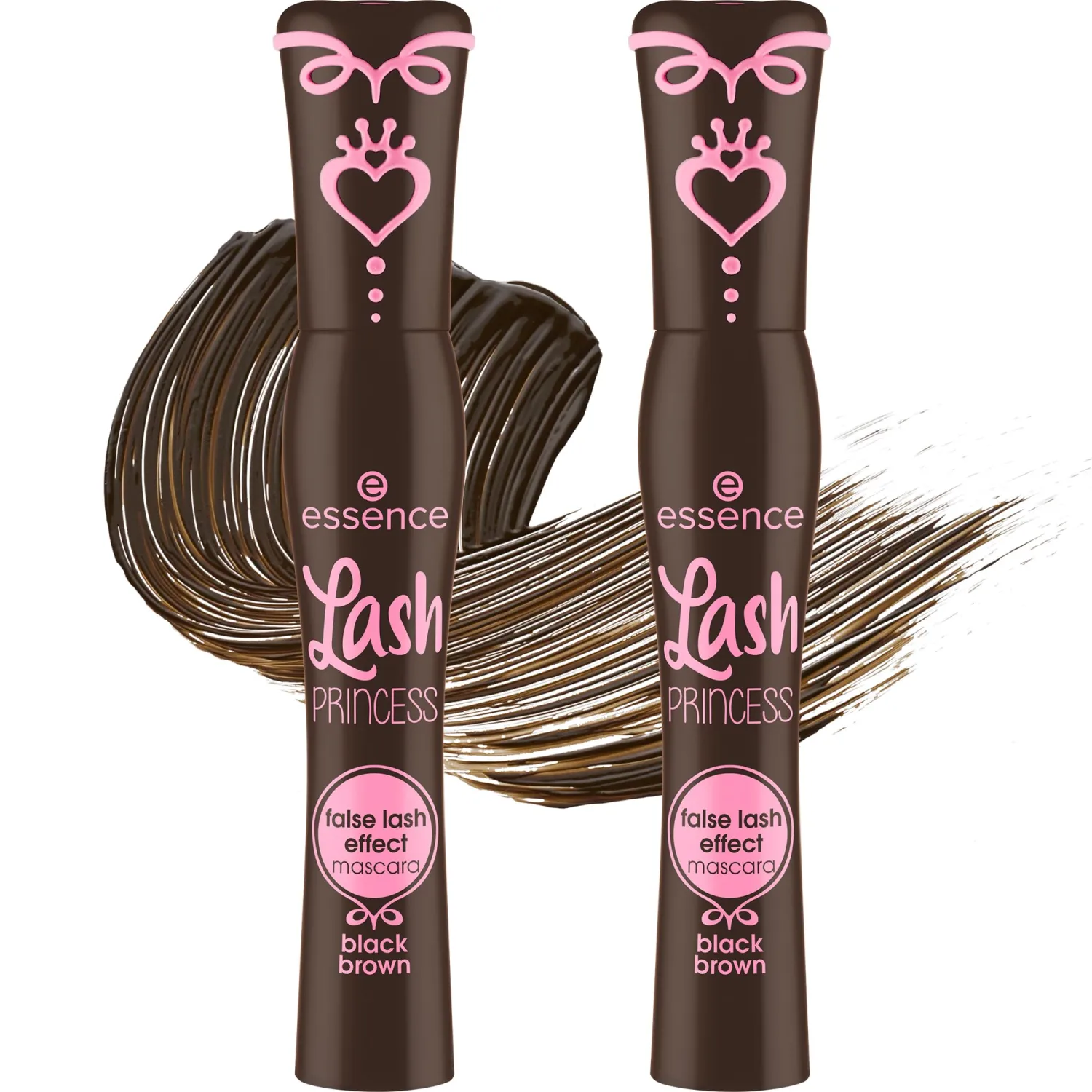 Lash Princess False Lash Mascara Duo Bundle, Brown (Pack of 2)