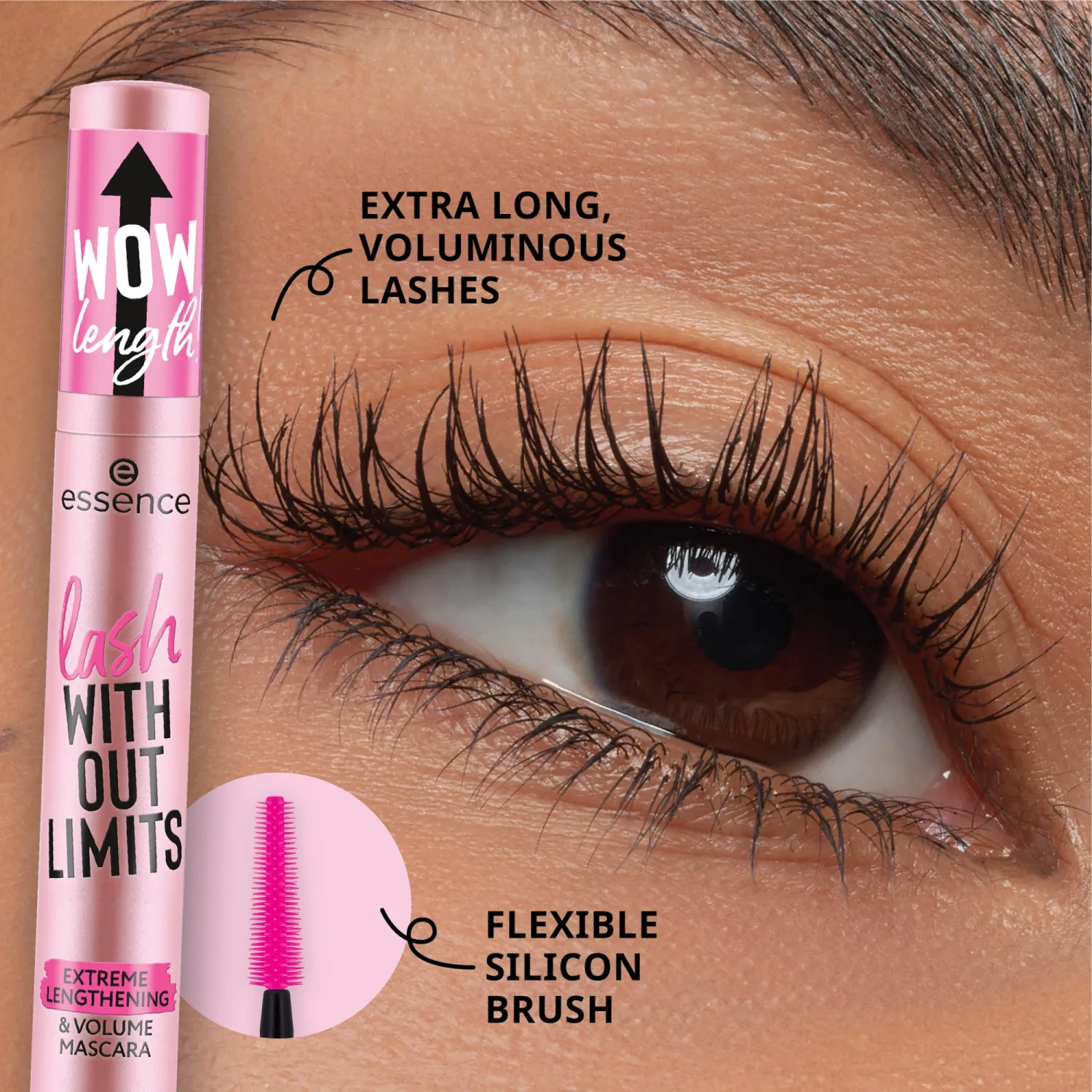 essence Lash Without Limits Volume Mascara Duo Bundle, Black (Pack of 2)