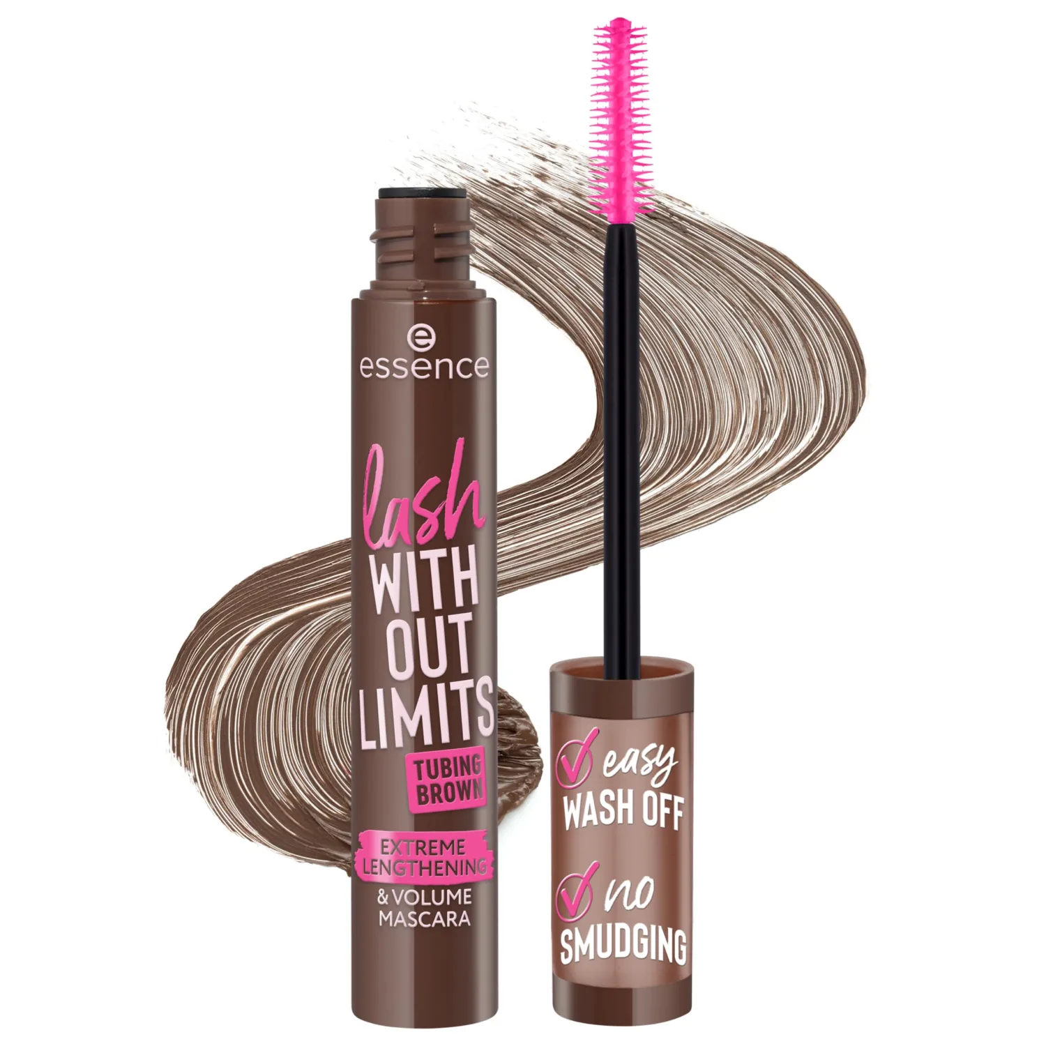 essence Lash Without Limits Extreme Brown Tubing Mascara, Waterproof