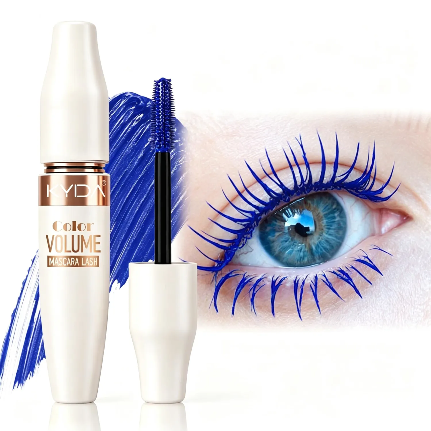 Blue Mascara Lash, Volume & Length Lash,Halloween Christmas Makeup