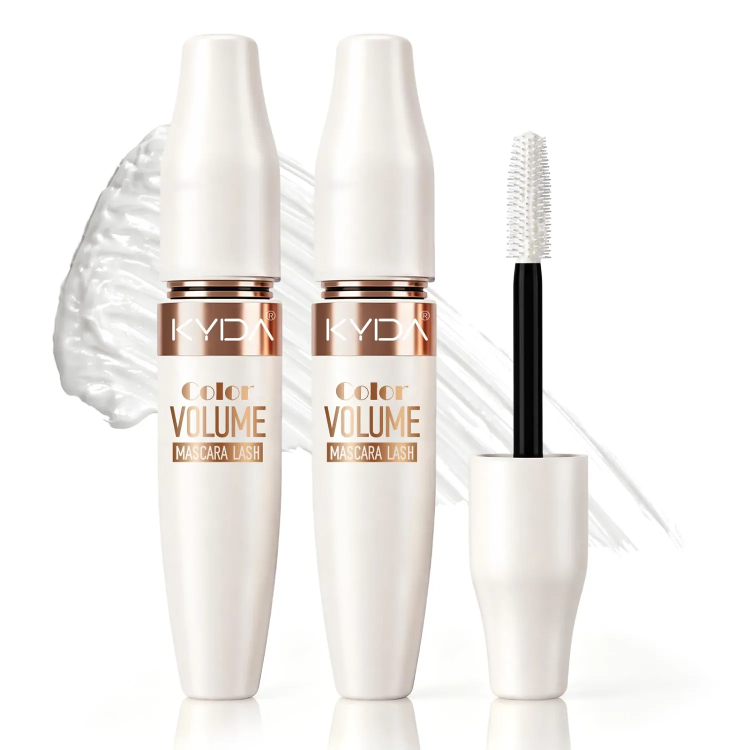 2PCS White Mascara Primer, Volume & Length,Halloween Christmas Makeup