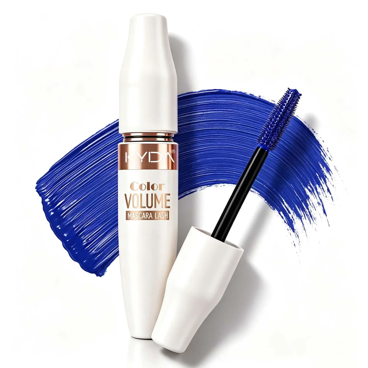 KYDA Blue Lash 5D Mascara, Waterproof Thick Silk Fiber Mascara for Women