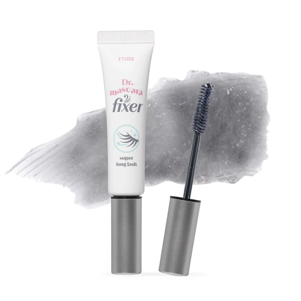 ETUDE Dr. Mascara Fixer and Primer, Curl Hold, Micro Black Fiber Formula