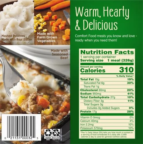 Marie Callender's Beef Shepherd's Pie, Frozen Meal, 11.5 OZ