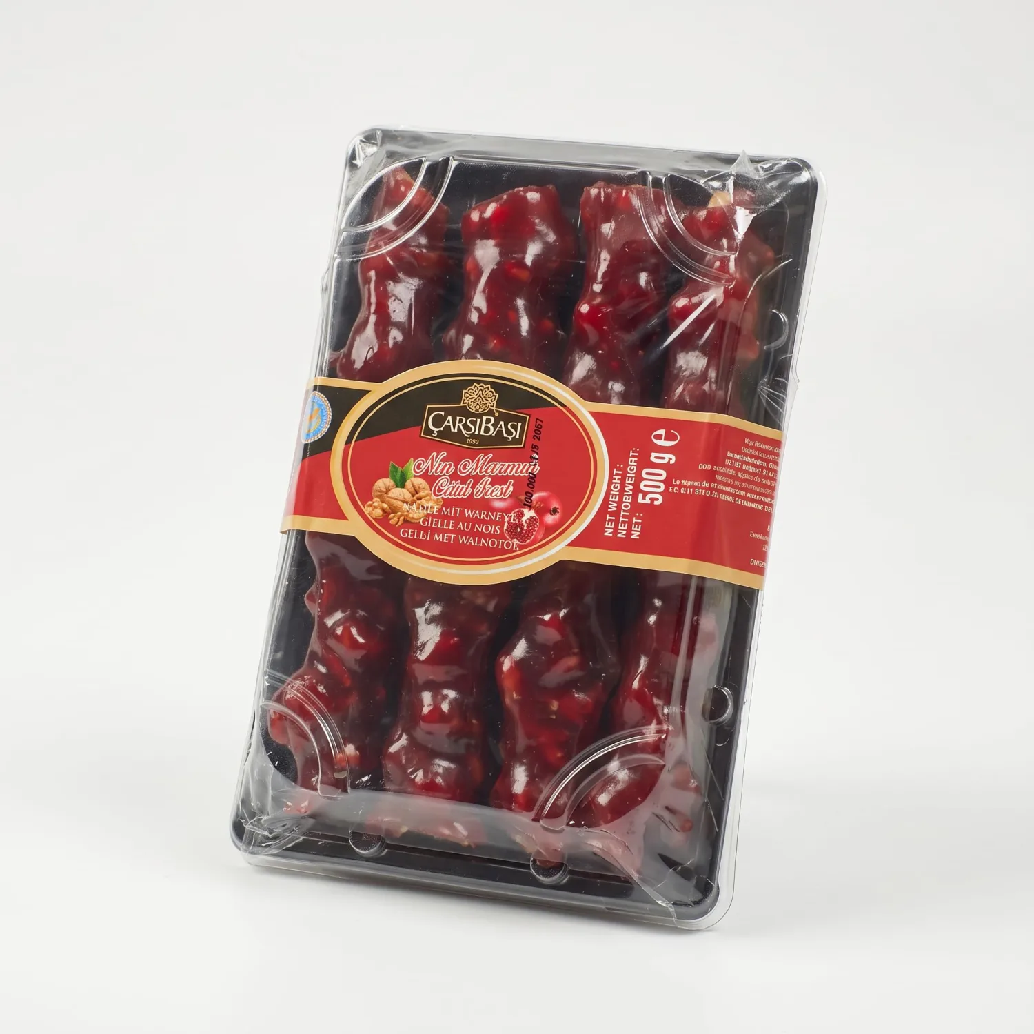 Molasses Pomegranate Walnut Churchkhela, Traditional Turkish Confectionery