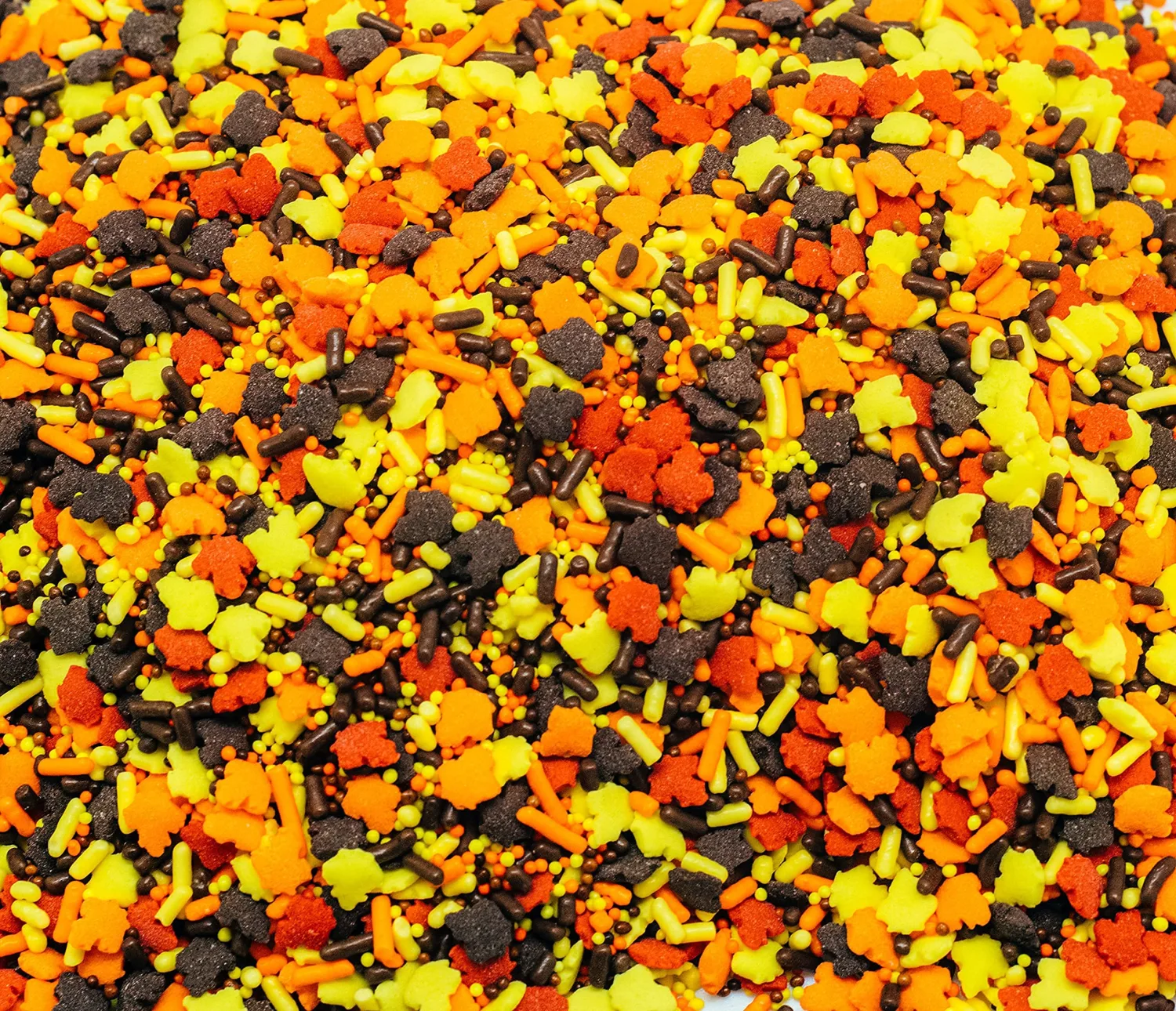 Autumn Foliage Fun- Assorted Fall Sprinkles Autumn Blend Nonpariels Autumn Decorettes Fall leaf blend - Edible Baking sprinkles Cake and Cookie Confetti Sprinkles, Autumn Leaves - 12 Oz