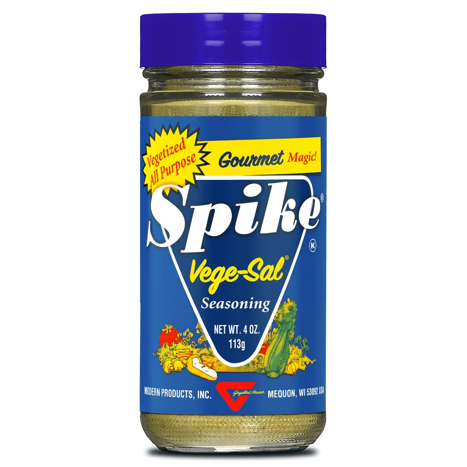 Spike Vege-Sal Seasoning Salt, All-Purpose – Flavorful Blend of Sea Salt, Vegetables & Herbs, 4 Oz