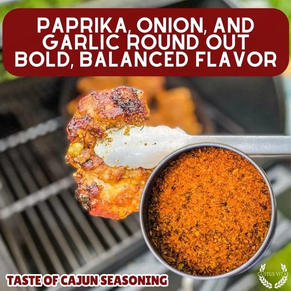 Gustus Vitae | Taste of Cajun Seasoning | Natural Gourmet Spice Blend