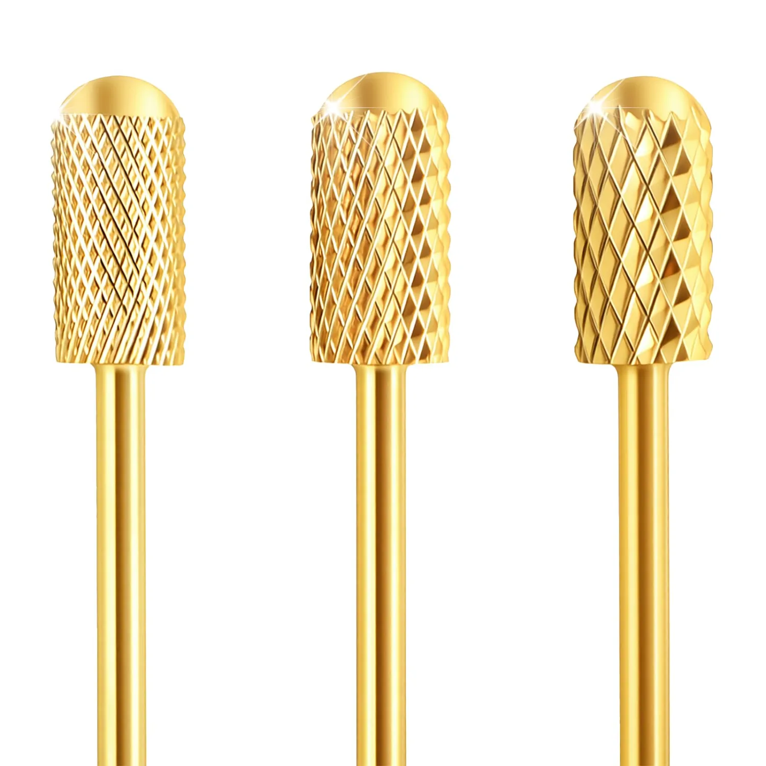 3PCS Gel Remover Drill Bit Safety Carbide Nail Drill-Bit Professional Electric Nail Drill-Bits Smooth Round Top Large Barrel Bits Safety Drill-Bit Tech Cuticle Bit Fast Remove for Remove Acrylic Nails