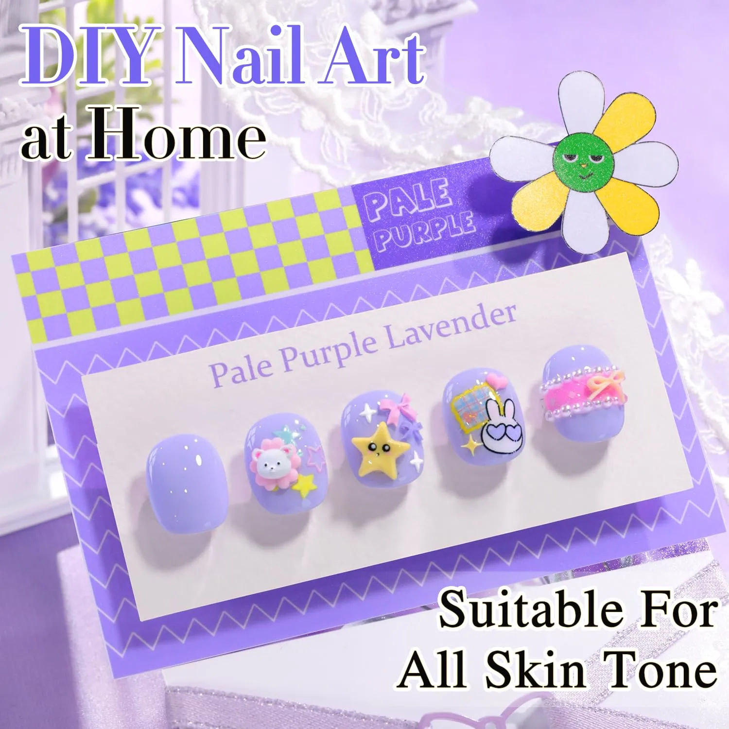 Double Rhythm 0.5 Oz Gel Nail Polish Neutral Natural Same Color Same Bottle Translucent Light Milky Pastel 15ML Manicure French Design Art DIY at Home (Pastel Lilac-A1588)