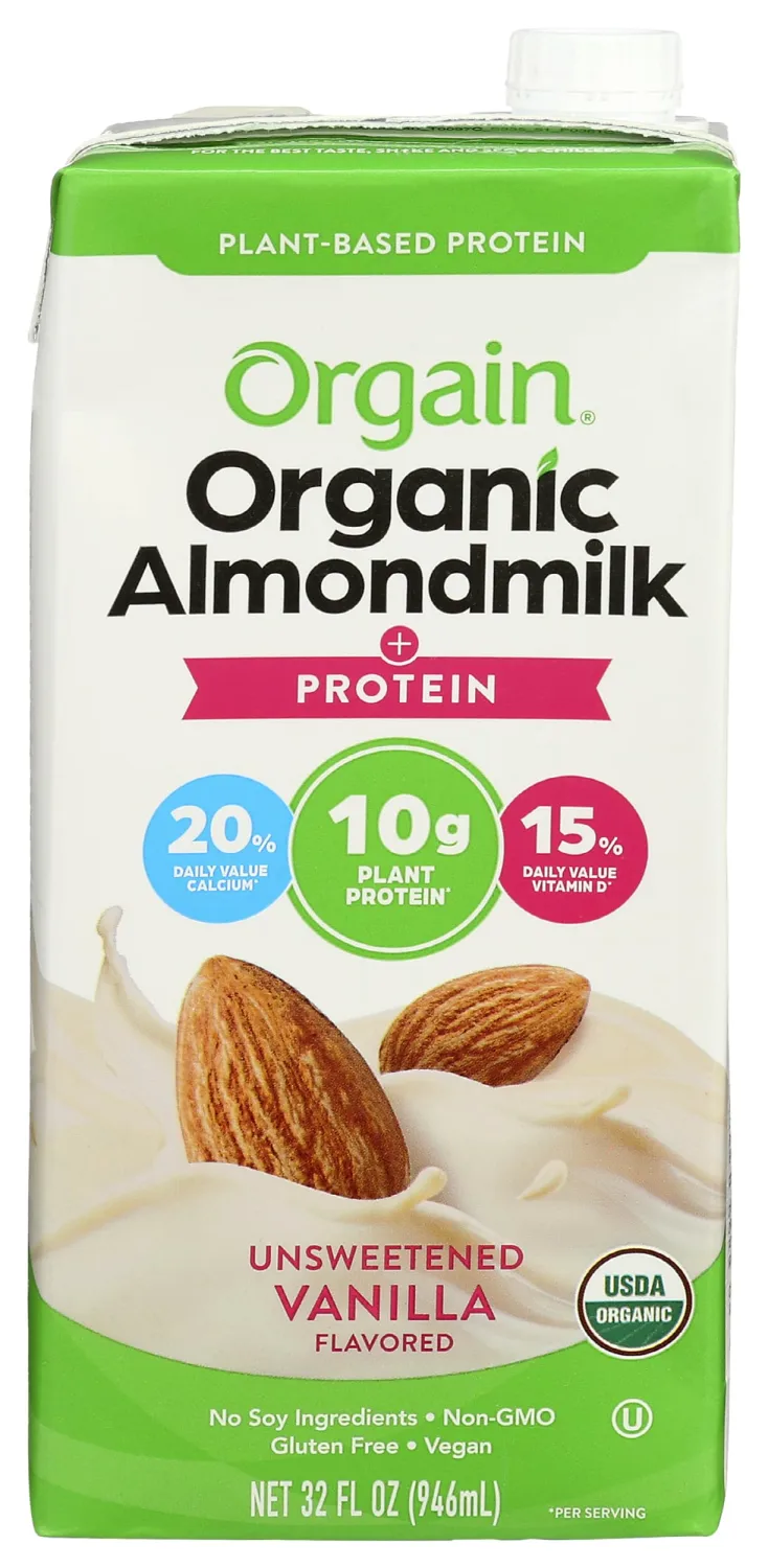 Orgain Milk Almond Organic Unsweetened, 32 oz