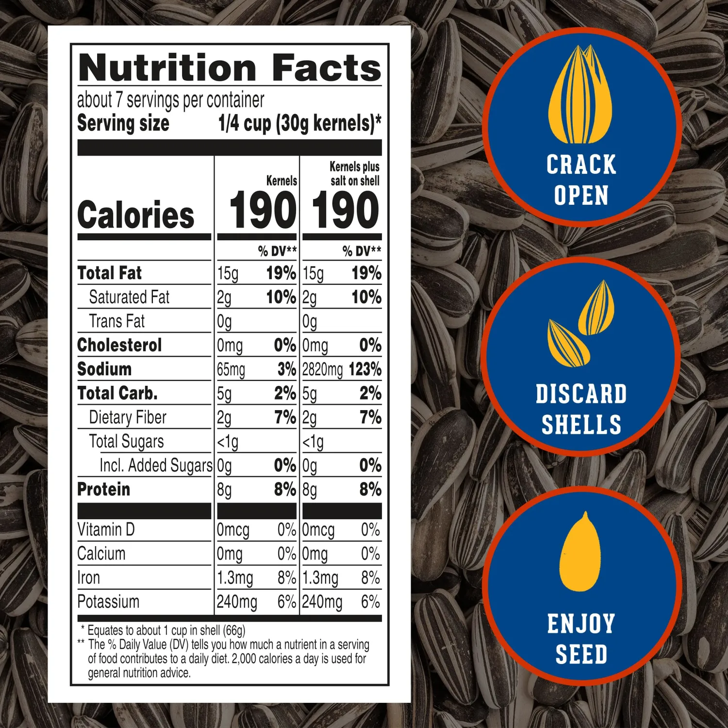 DAVID Jumbo Sunflower Seeds, Original Flavor, 16 oz.