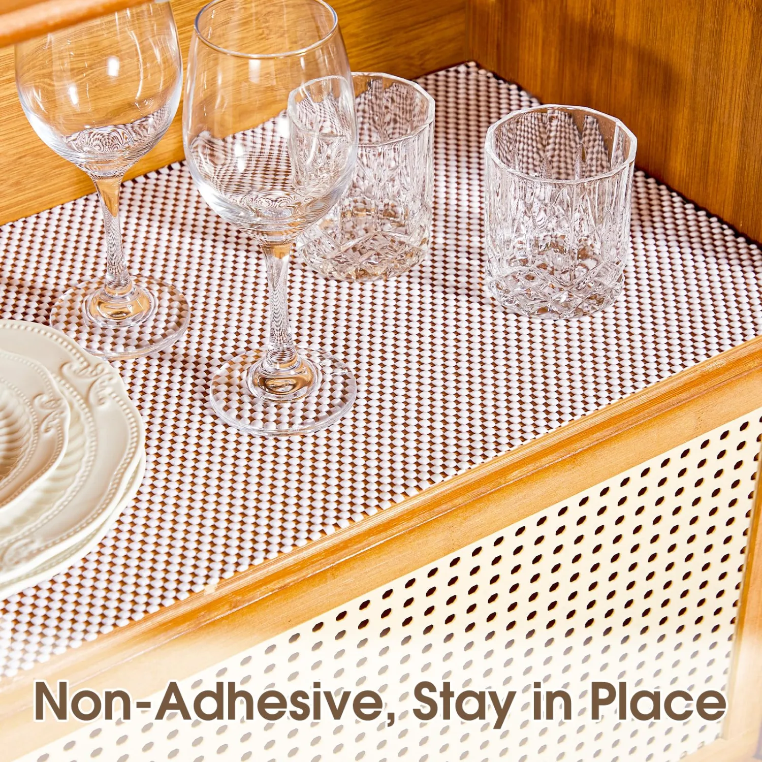 Shelf Liner for Kitchen Cabinets and Drawers, White, 12" x 240"