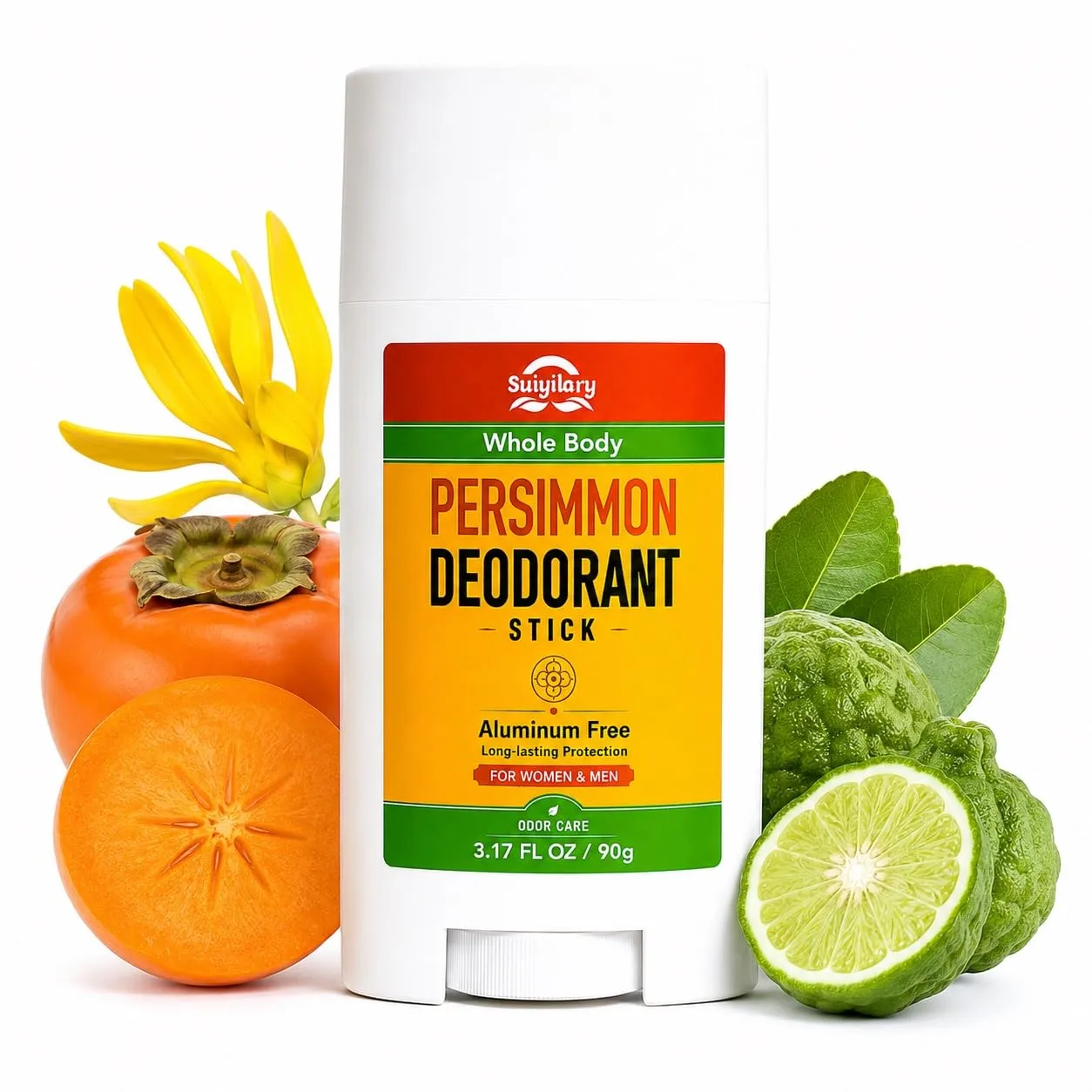 Persimmon Deodorant Stick for Women and Men 3.17 Fl Oz / 90 g