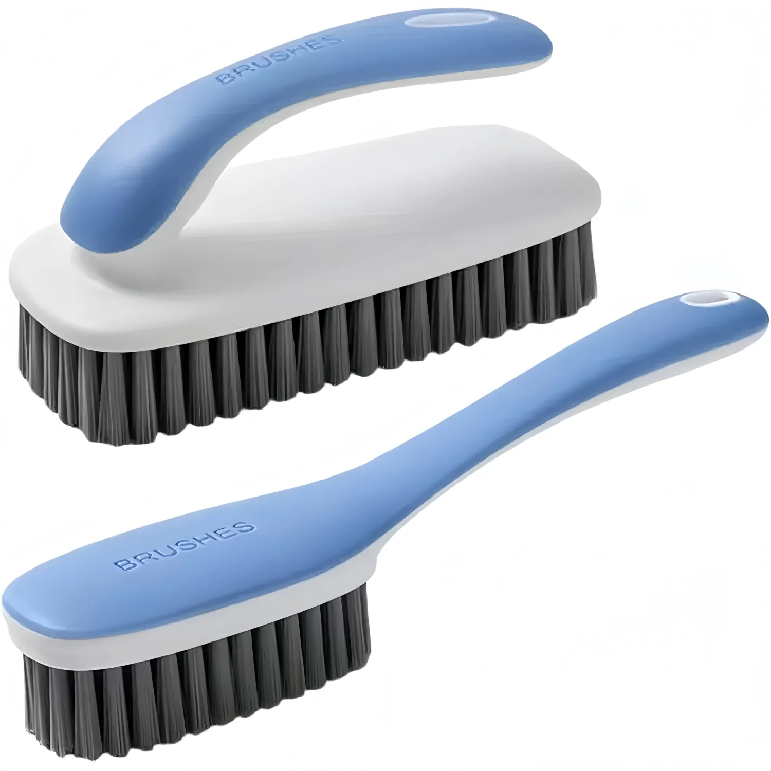 2 Pack Soft Bristle Cleaning Brushes Scrub Brush for Stains Laundry Brush