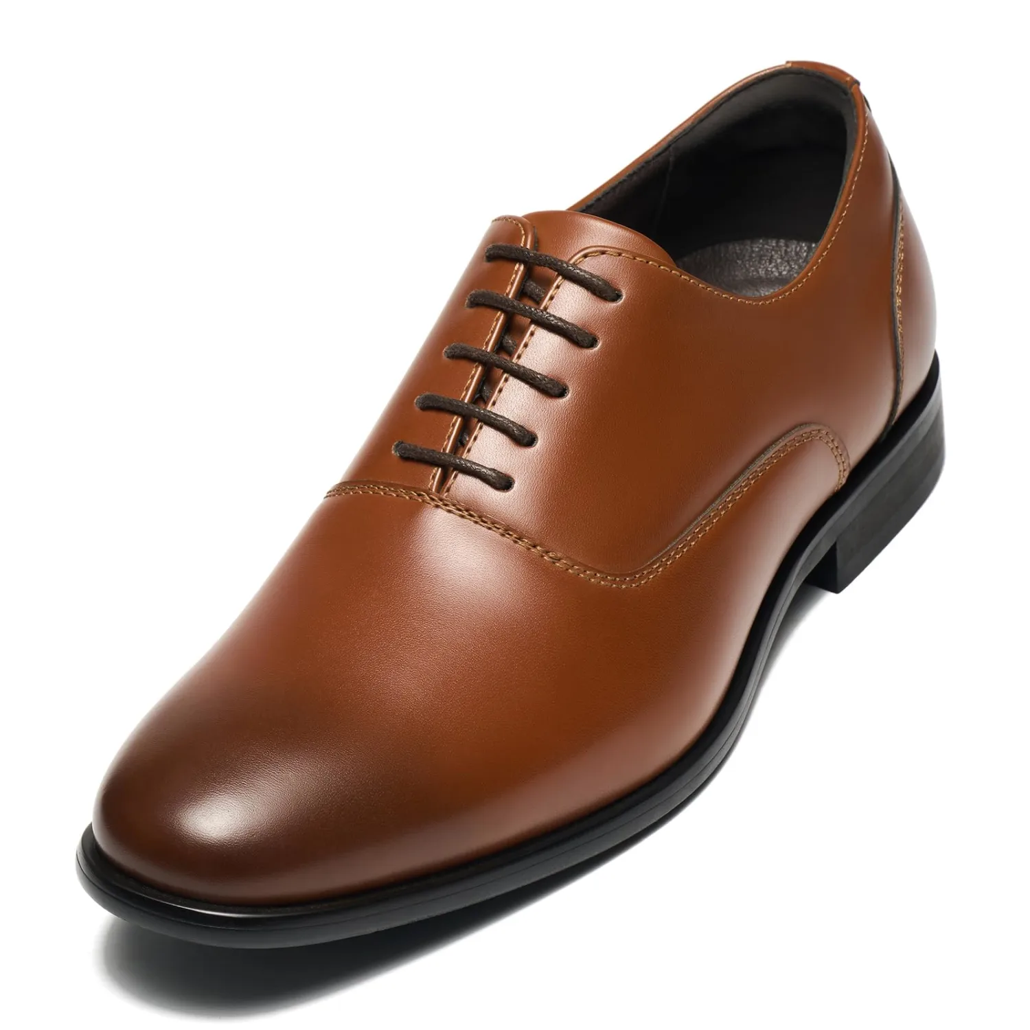 HEEZ Men's Dress Shoes Classic Cap Toe Oxford Formal Shoes for Men Non Slip