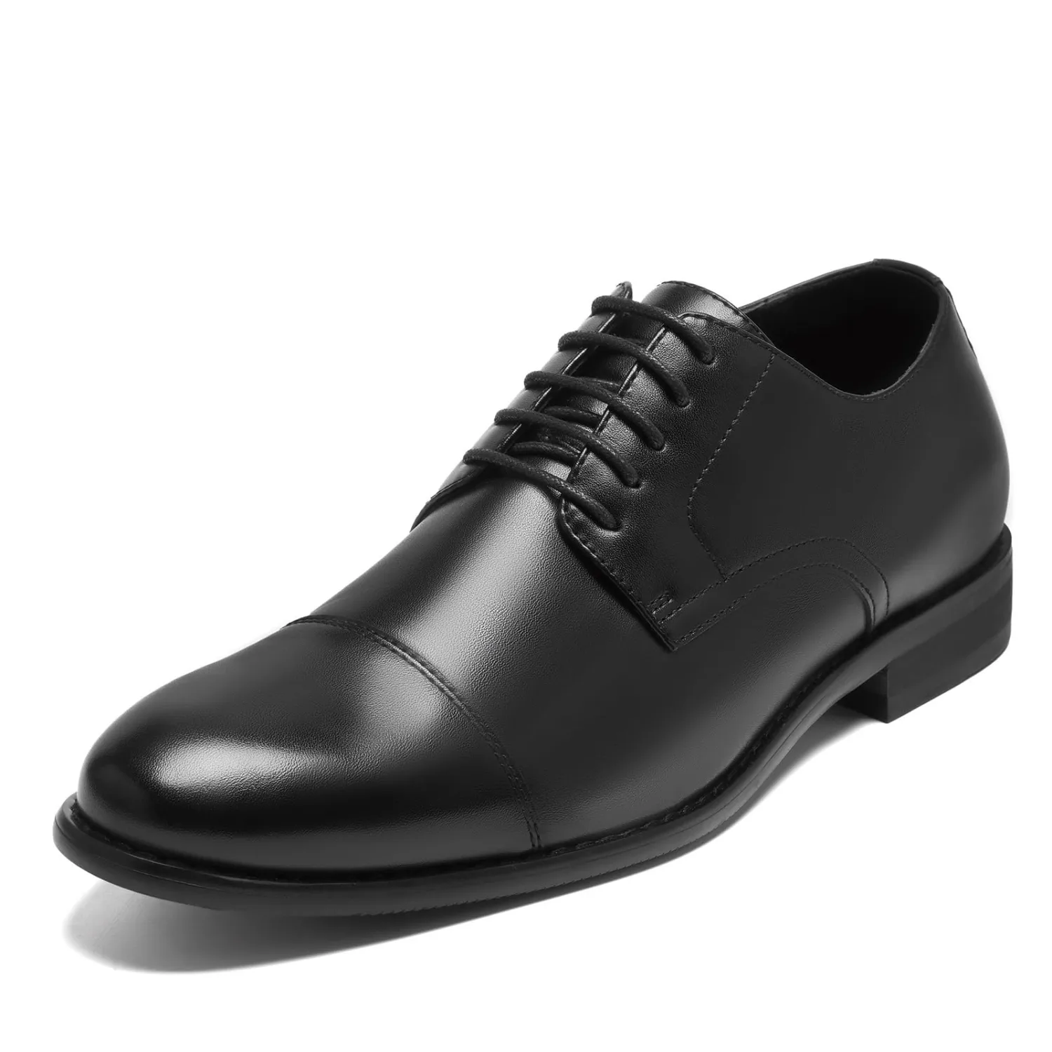 HEEZ Men's Dress Shoes Classic Cap Toe Oxford Formal Shoes for Men Non Slip