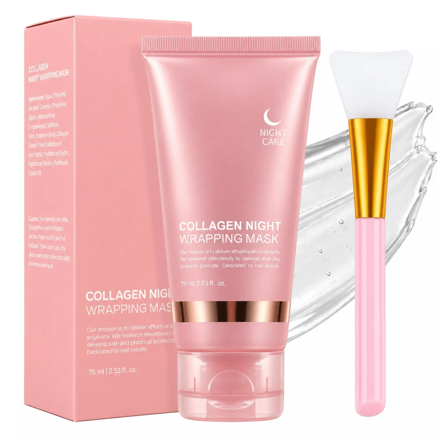 Collagen Night Wrapping Mask, Collagen Mask Hydrating & Firming Skin