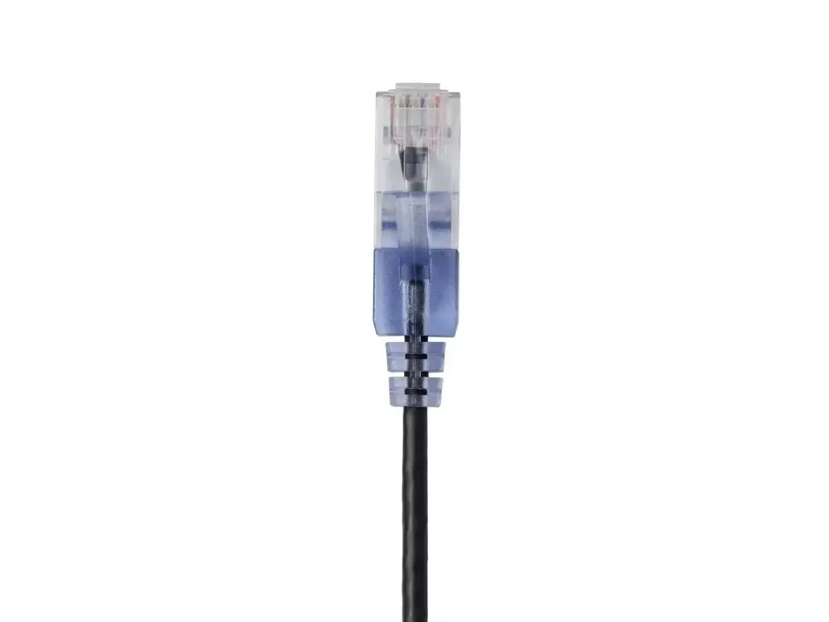 Monoprice Cat6A Patch Ethernet Cable - Snagless, UTP, 550MHz, 10G, 30AWG, 5 Feet, Black - SlimRun Series