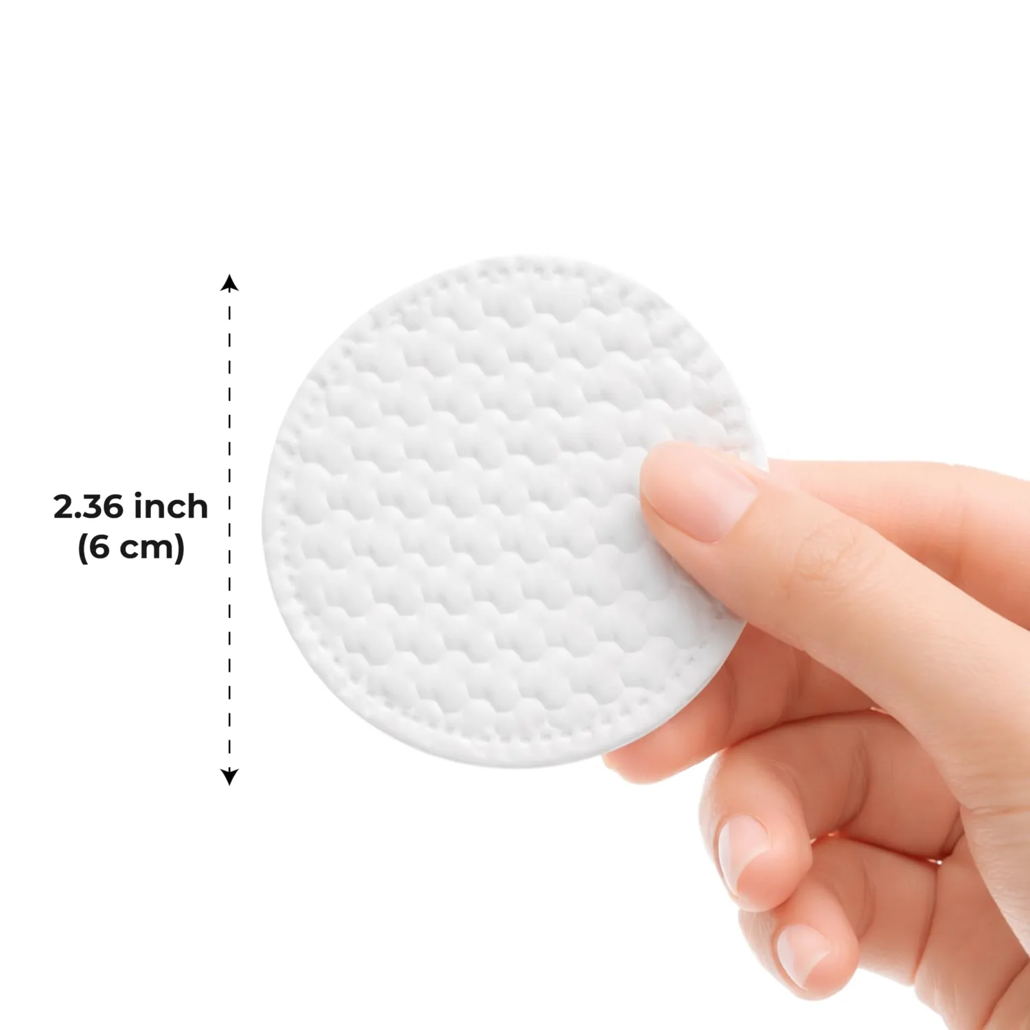 3D Cotton Rounds for Face (400 Counts), 3D Embossing Textured