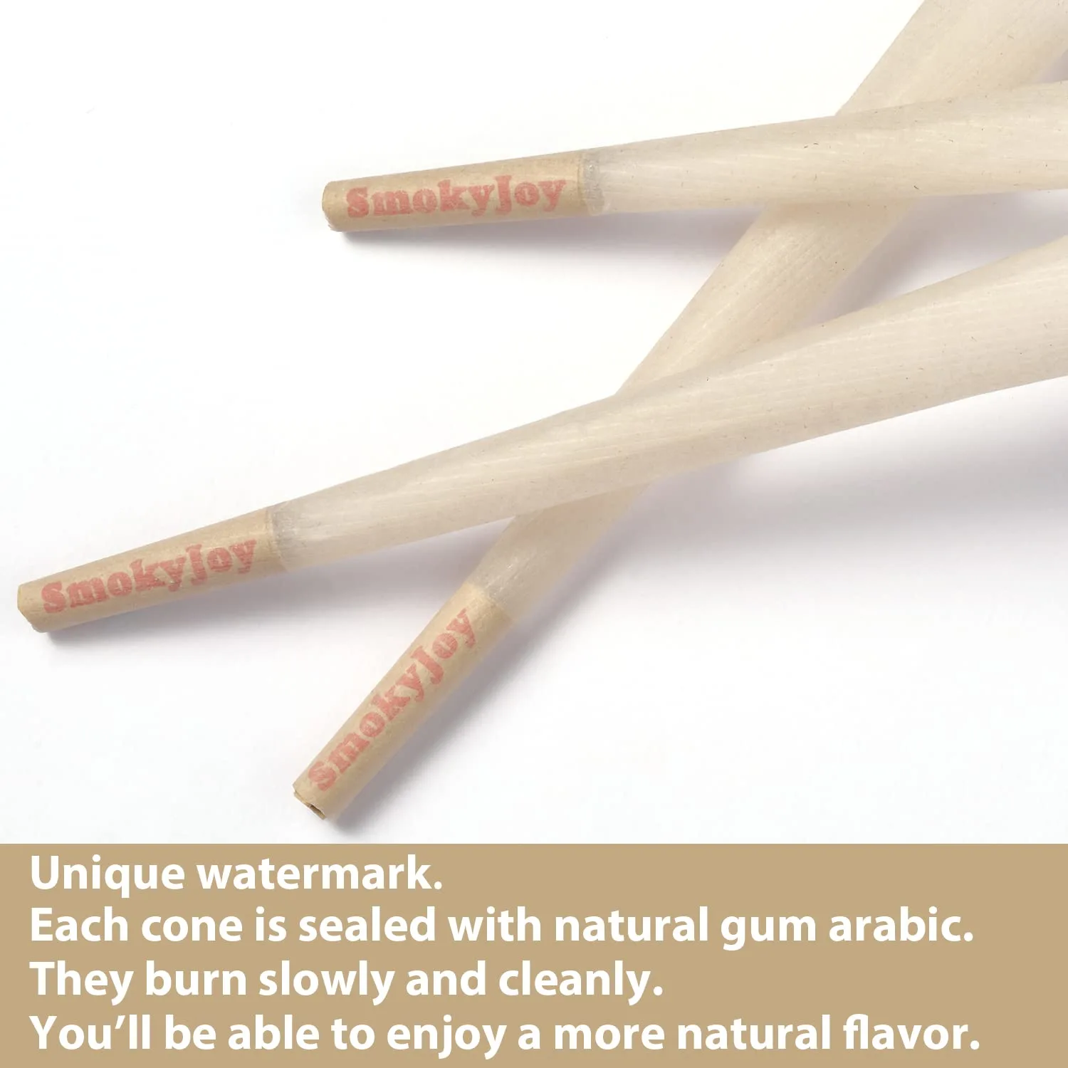 50 Pack 1 1/4 Size Cones - Pre Rolled Rolling Papers With Tips