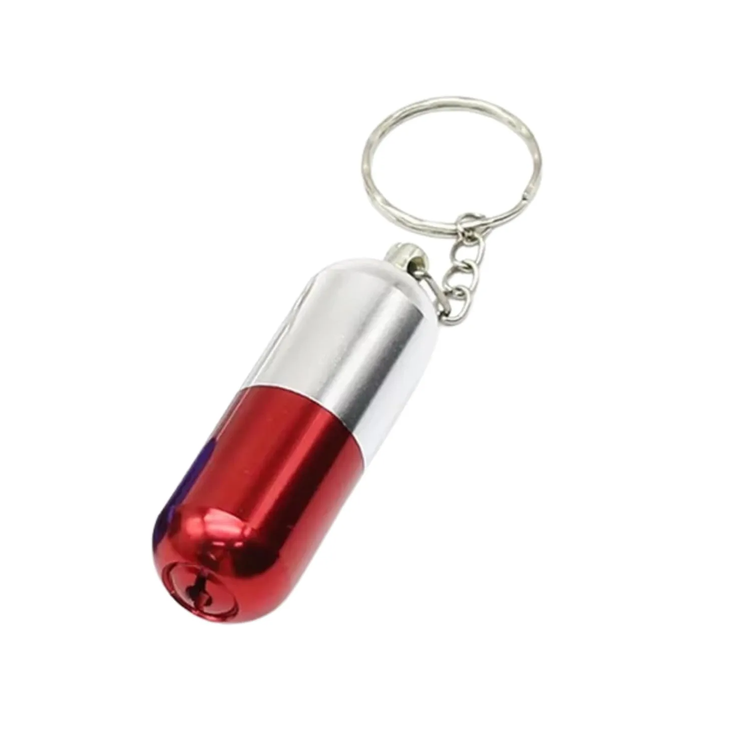 Pill Key Chain Pipe for Outdoor Travel Pipe Set Accessories Metal Pipe