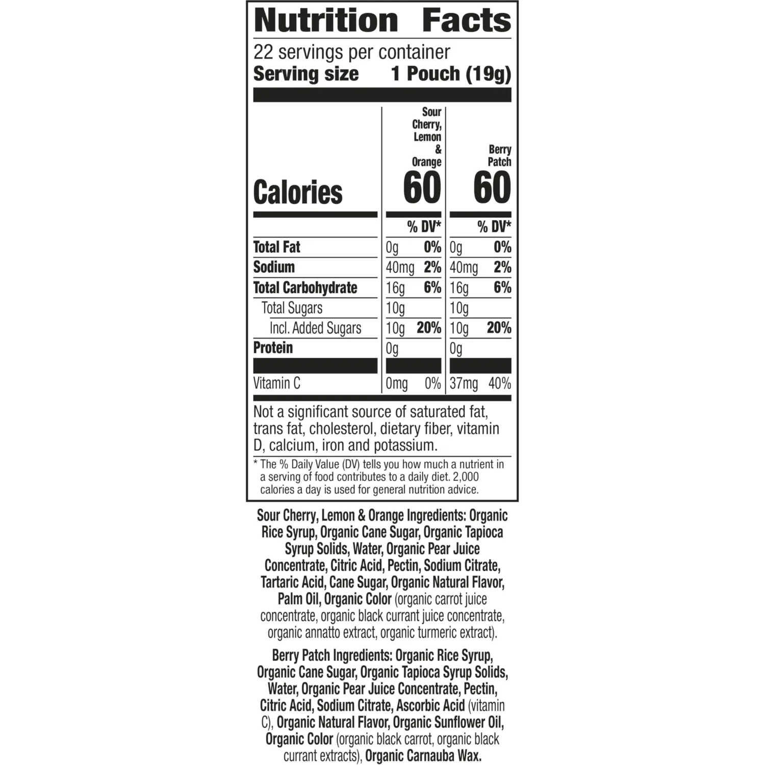 Annie's Sweet & Sour Bunnies & Bats Fruit Flavored Snacks, 22 ct, 15.4 oz