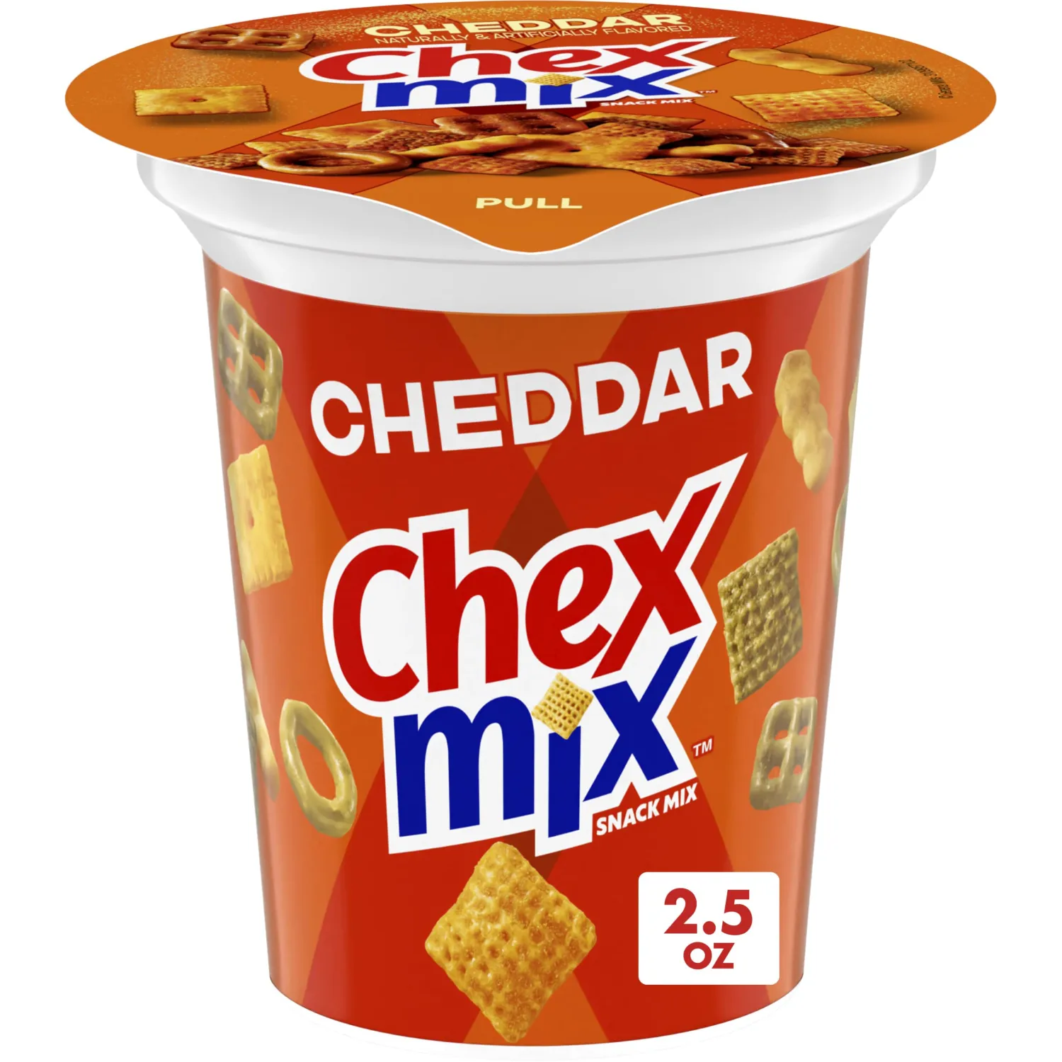 Chex Mix Cheddar Snack Mix, Snack Cup, 2.5 oz