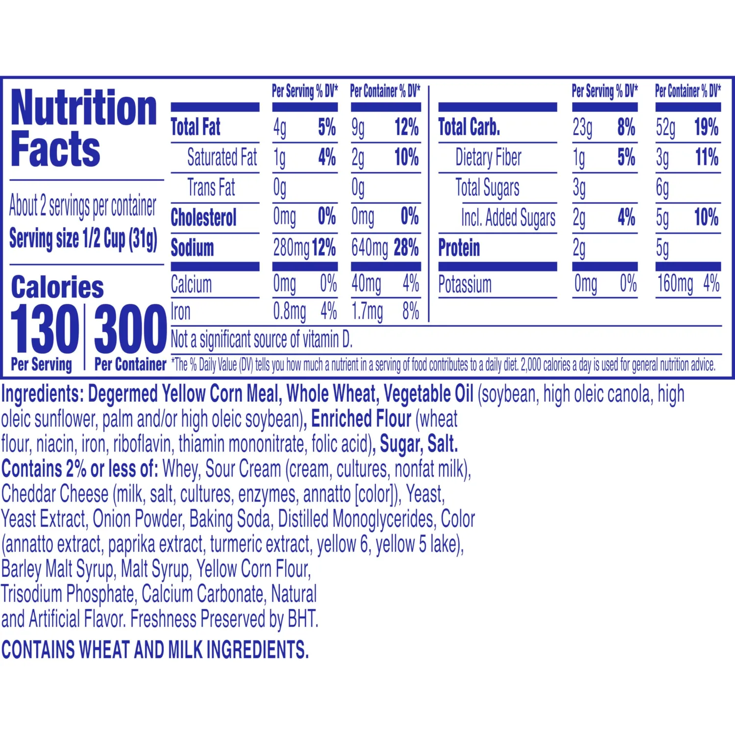 Chex Mix Cheddar Snack Mix, Snack Cup, 2.5 oz