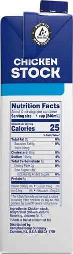 SWANSON S Unsalted Chicken Stock, 32 oz Carton (Pack of 2)