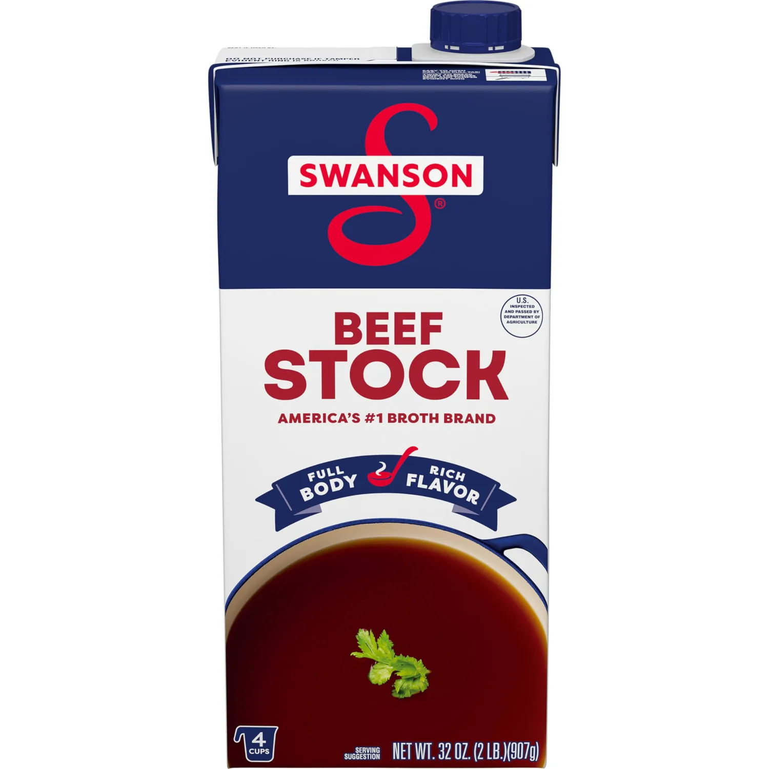 SWANSON S Beef Stock, 32 oz Carton