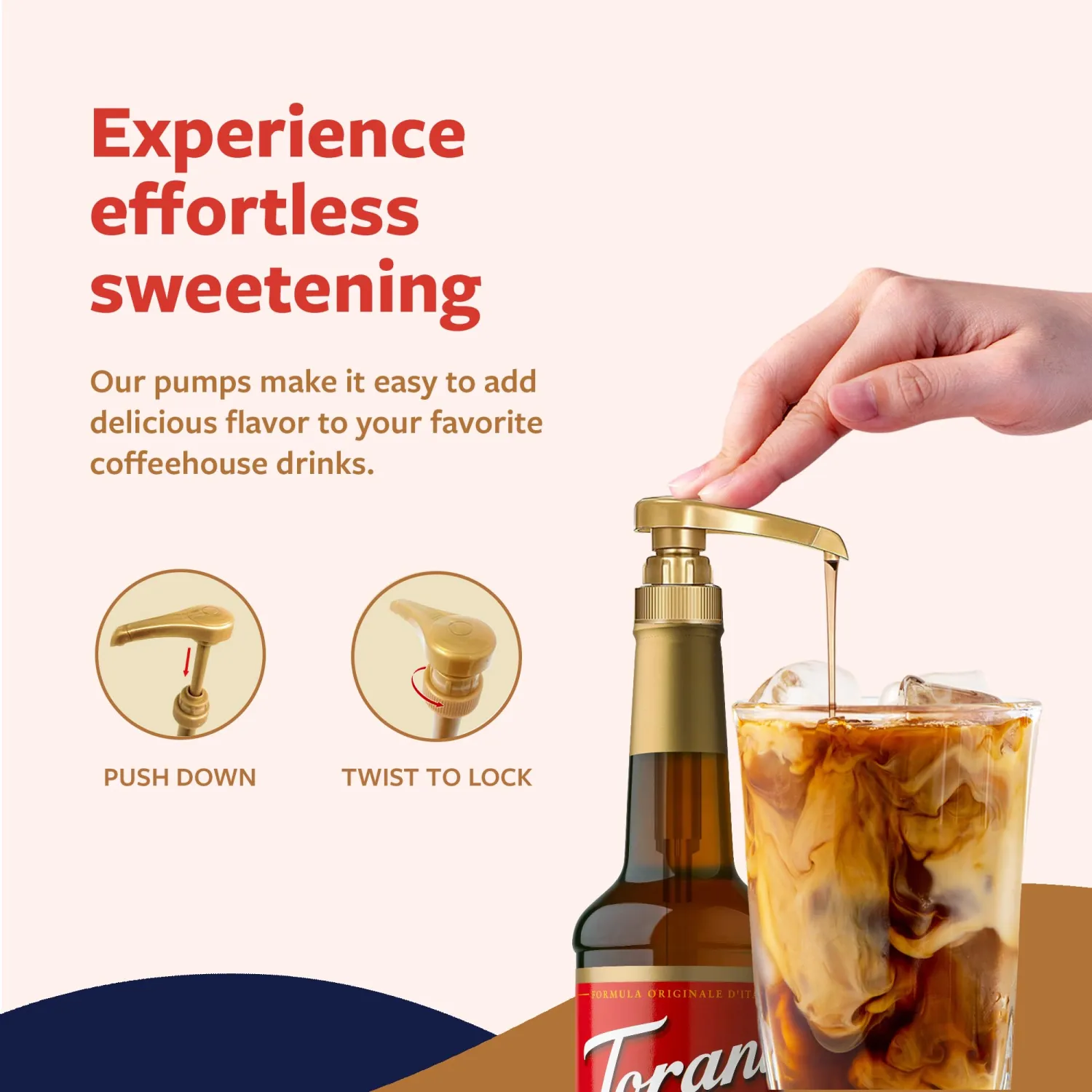 Torani Syrup Pump 5-Pack – Universal Coffee Syrup Pump Dispenser for Large Bottles (750 mL/25.4 Oz), BPA-Free, Dishwasher Safe, Coffee Bar Essentials