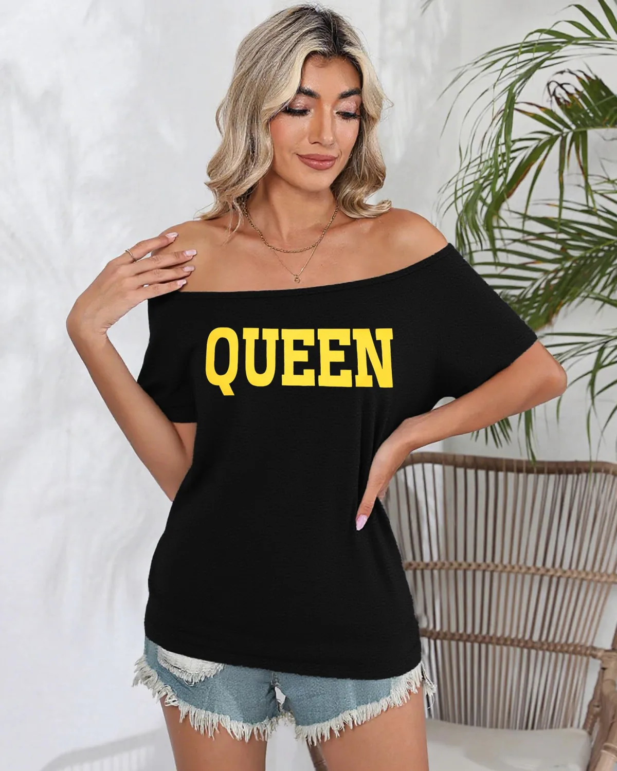 90s 80s Outfit for Women 80's Theme Party Disco Shirt Off the Shoulder Tops Vintage 90s Neon Off Shoulder Top