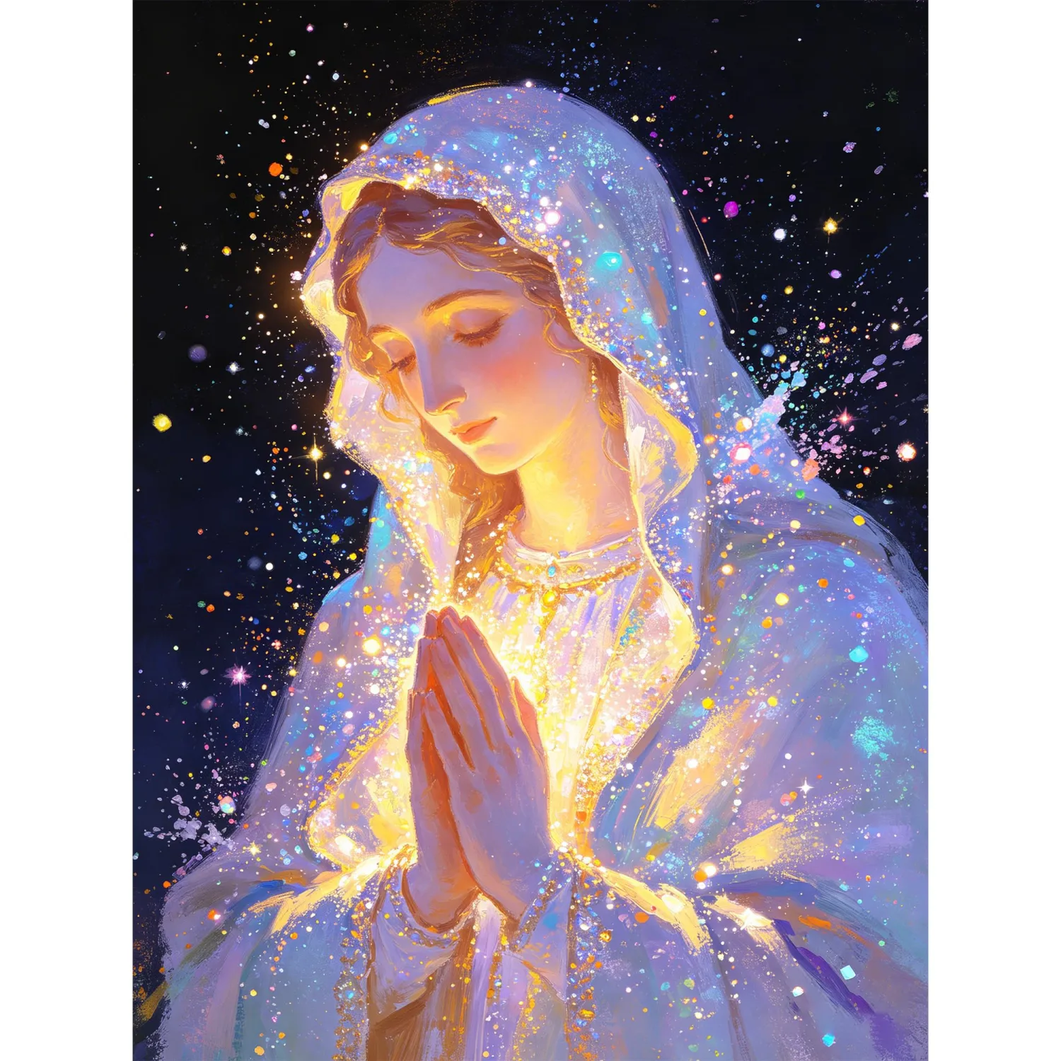 Leatrice 5D Religious Diamond Painting Kits for Adults 11.8x15.7 Inches