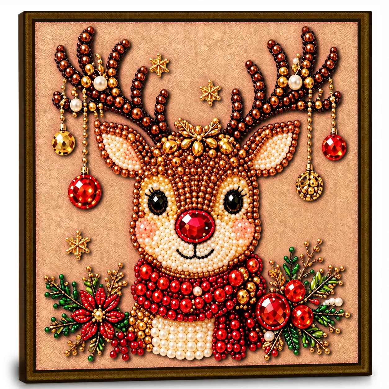 Leatrice Reindeer Pearl Art Kit for Adults and Beginners, Diamond Painting