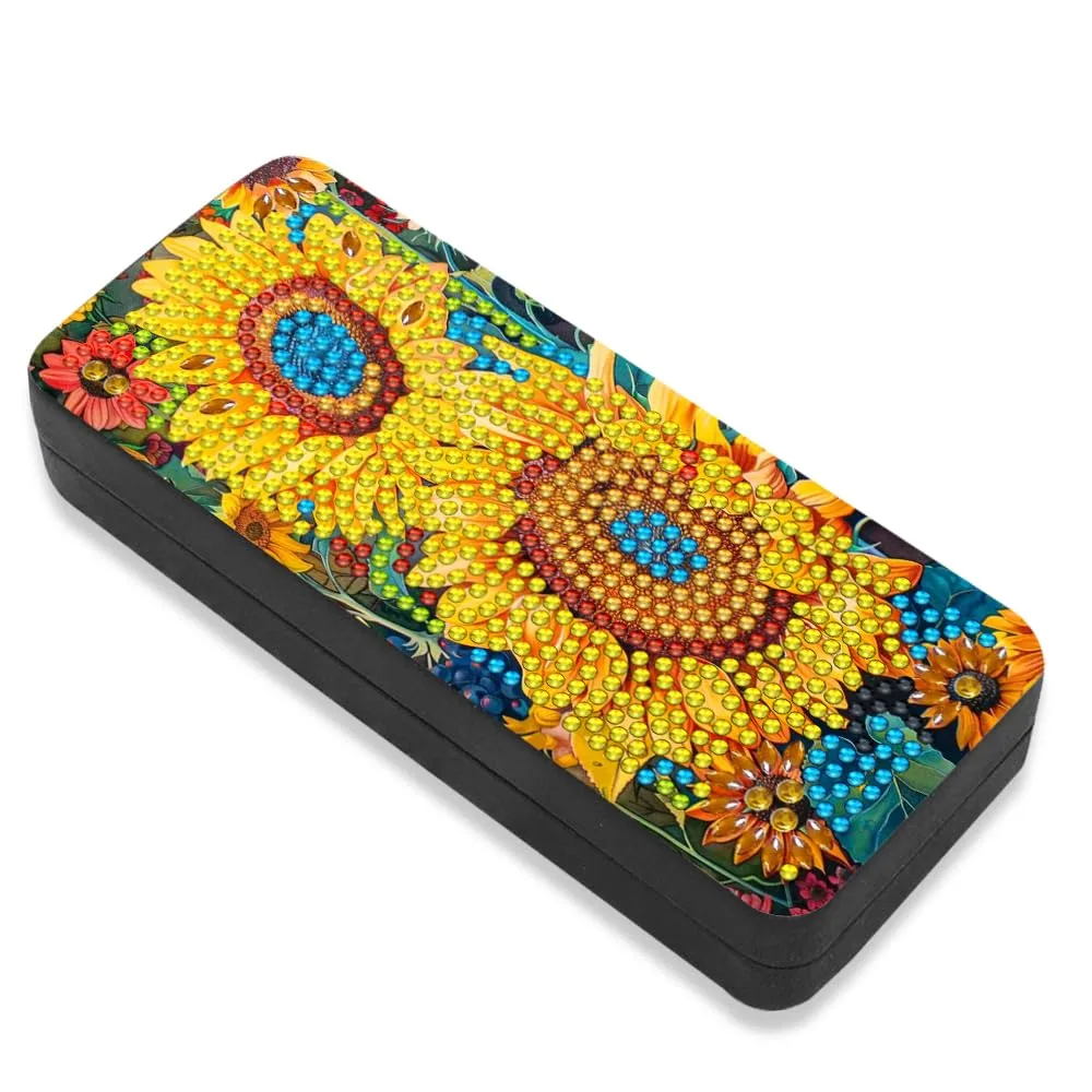 Leatrice Mandala Diamond Art Kits for Adults Diamond Dots Eyeglasses Case