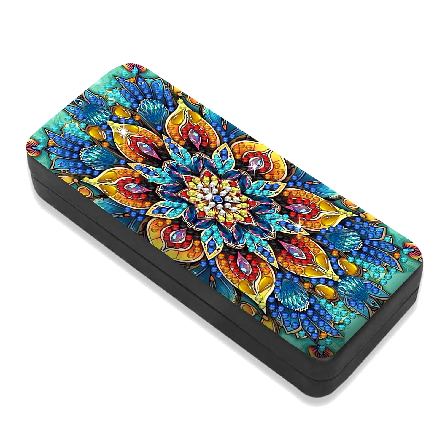 Leatrice Mandala Diamond Art Kits for Adults Diamond Dots Eyeglasses Case