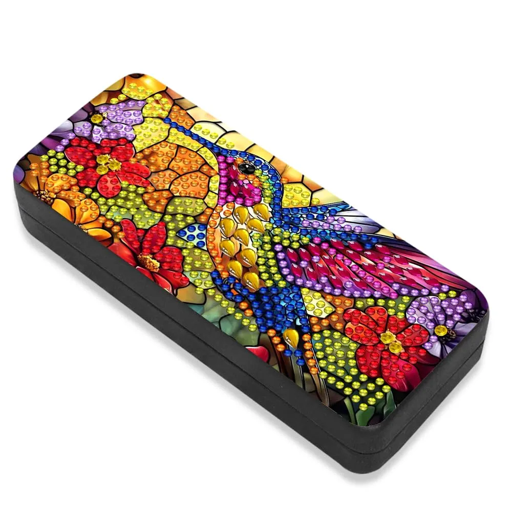 Leatrice 5D Diamond Art Kits for Adults Diamond Dots Eyeglasses Case