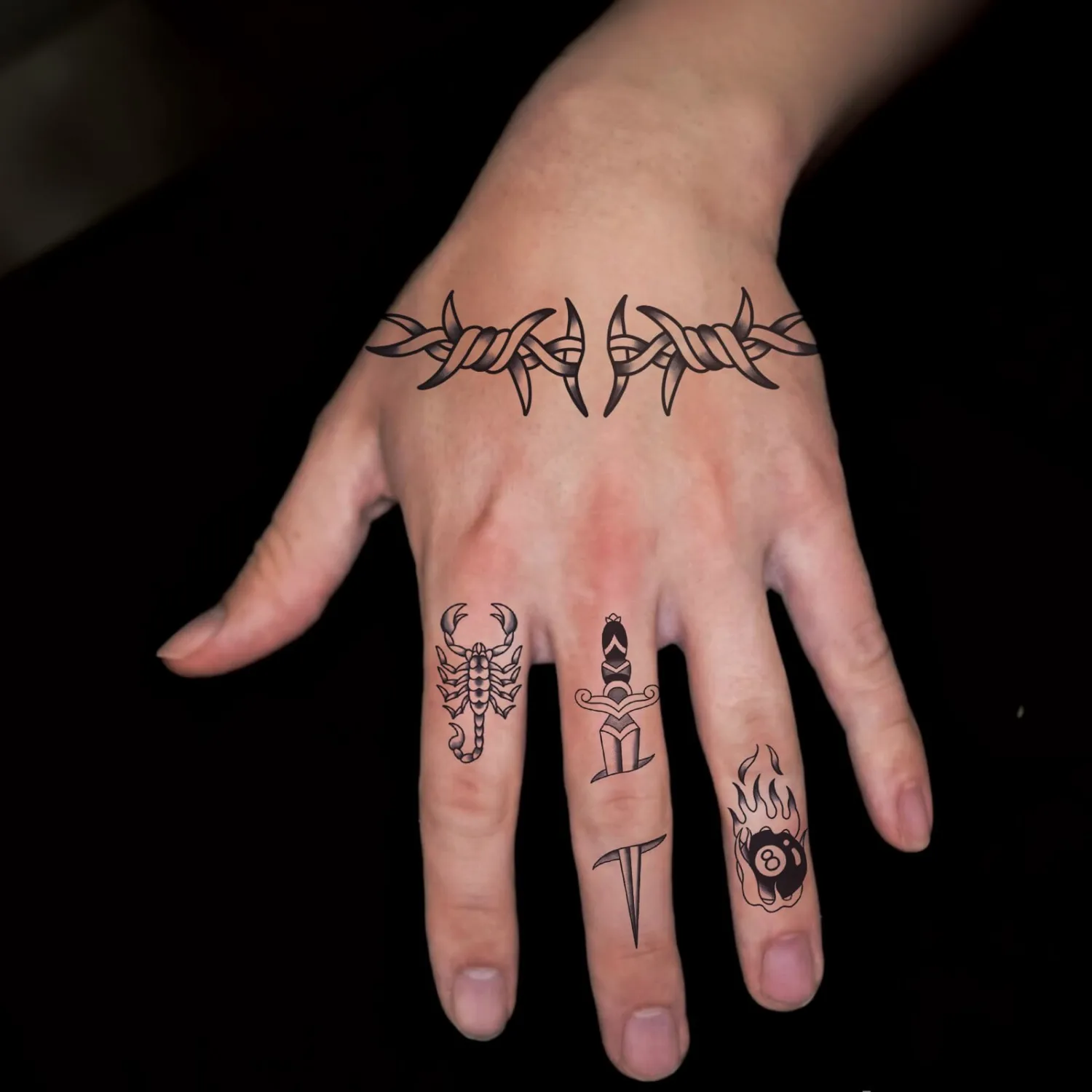 Gangster Semi Permanent Temporary Tattoos for Men