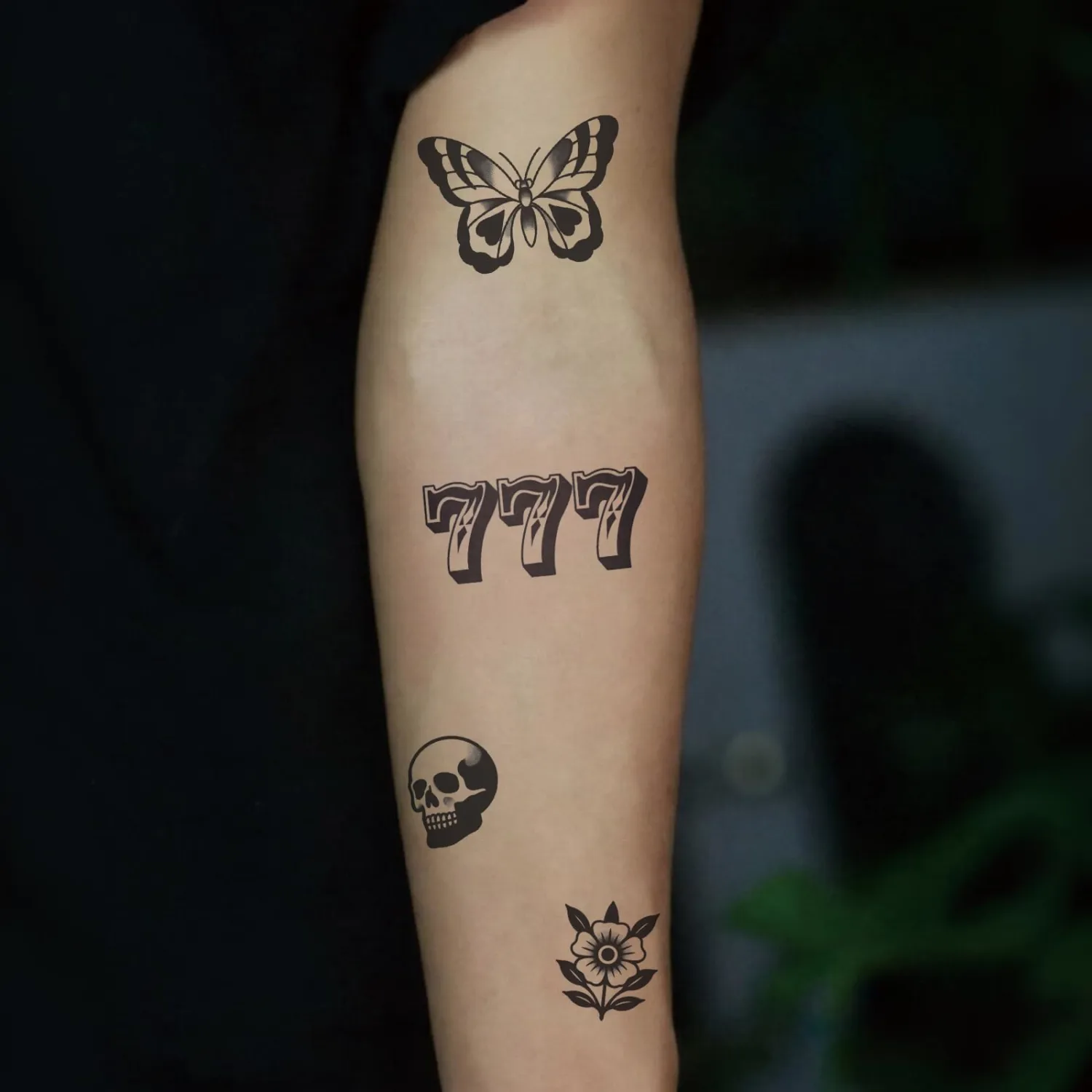 Gangster Semi Permanent Temporary Tattoos for Men