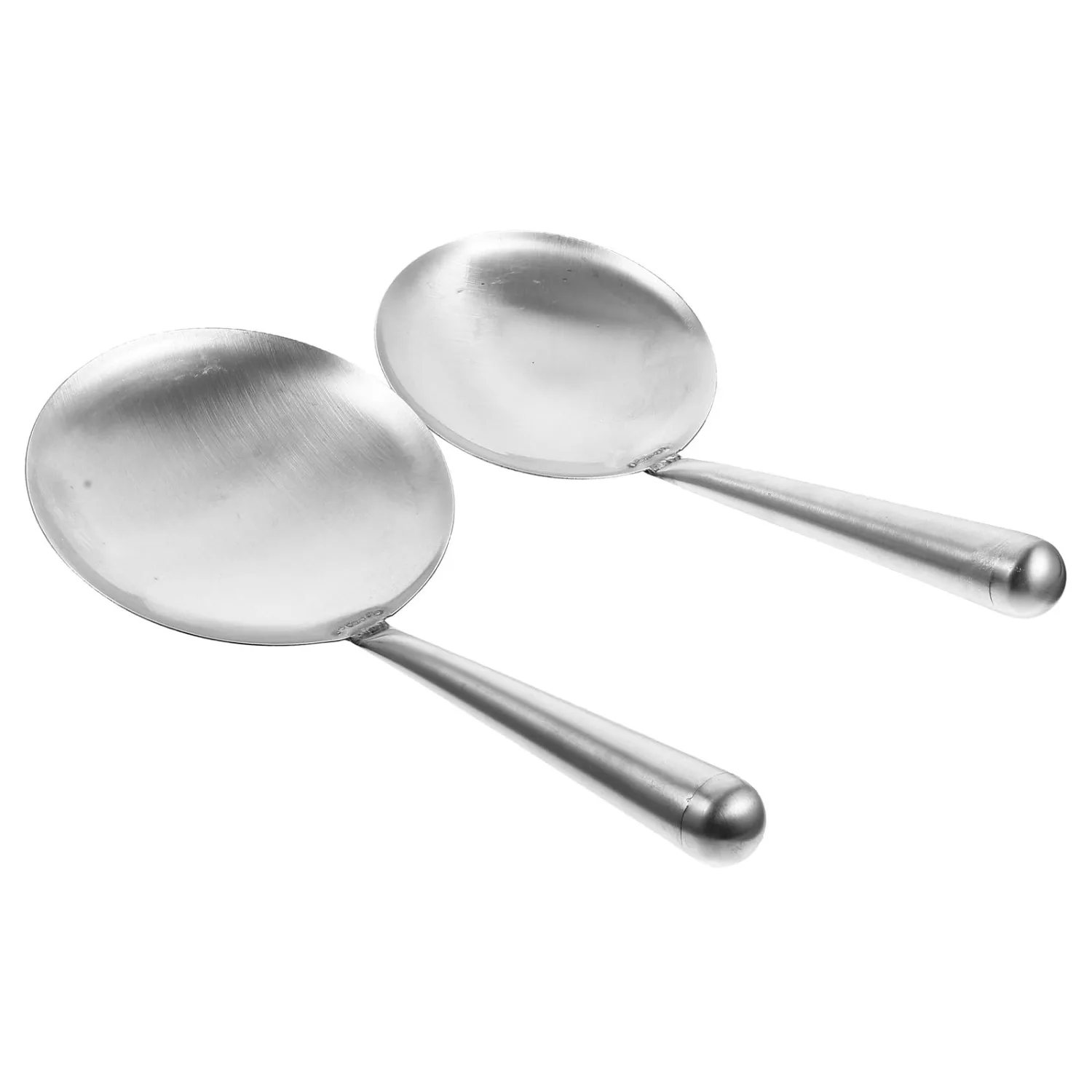 2pcs Stainless Steel Tofu Spoons Flat Ladle Kitchen Scoops Multi-use Cooking Serving Spoons for Tofu Pudding and Soybean Jelly