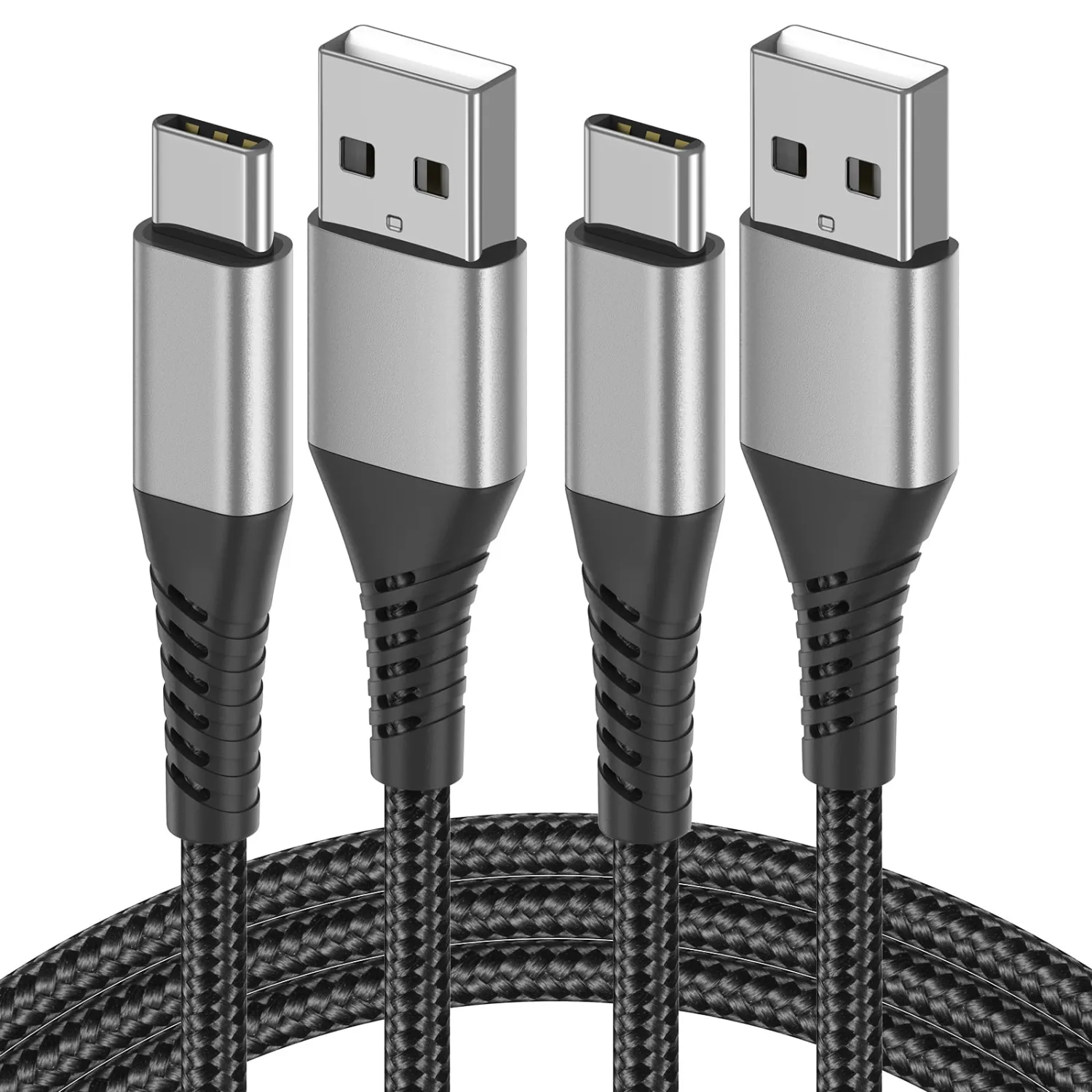 USB A to USB C Cable 3FT, 2 Pack Type C Charger Fast Charging Cable Cord