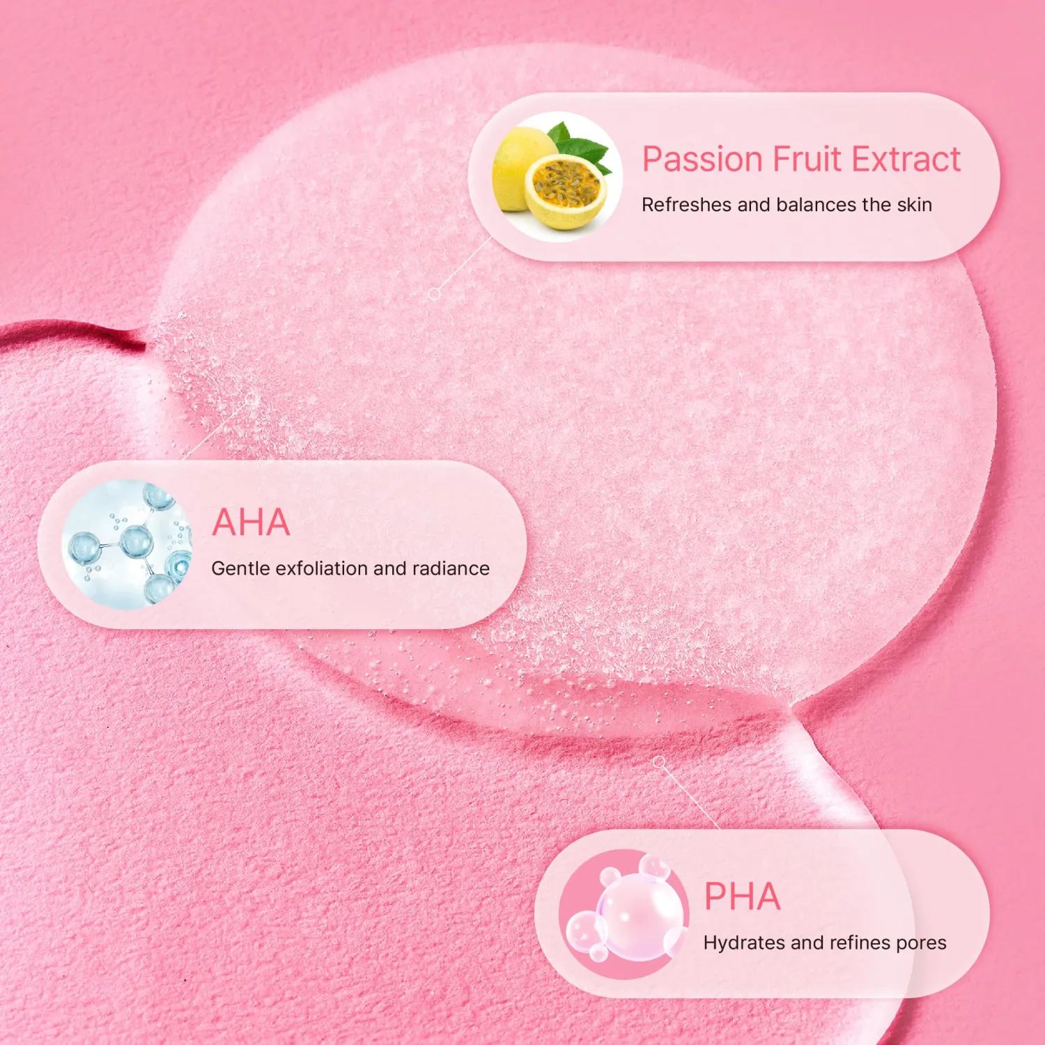 Kiero Balance Toner Pads - Hydrating & Clarifying Facial Toner Exfoliating Pads with AHA, PHA & Passion Fruit Extract - Vegan Cotton Rounds for Visible Spots & Pore Buildup (60 EA, 6.26 fl oz)