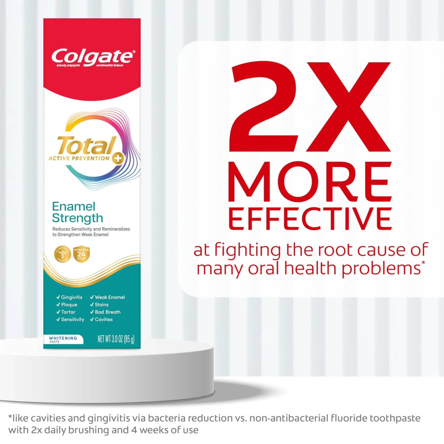 Colgate Total Enamel Strength Repair and Remineralizing Toothpaste, 3 oz