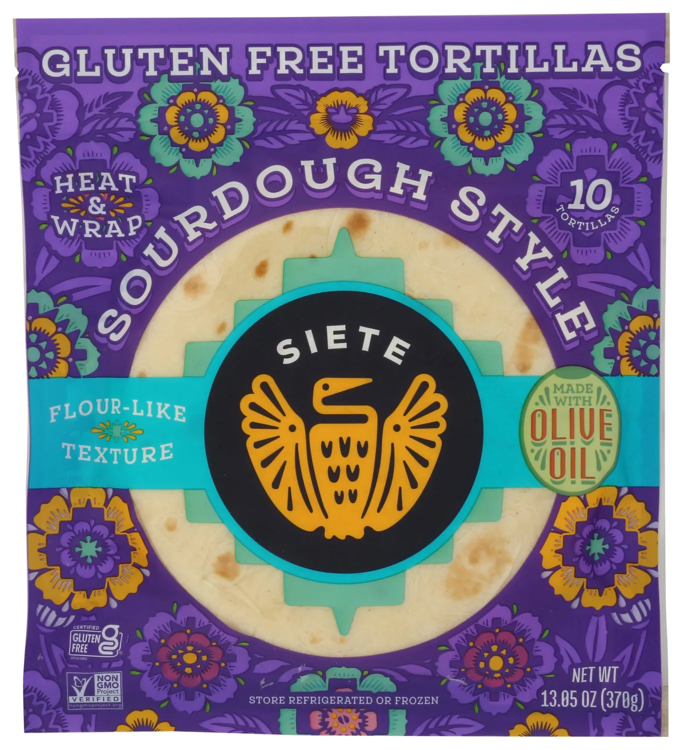 Siete Family Foods Sourdough Style Tortillas 10ct, 13.05 OZ
