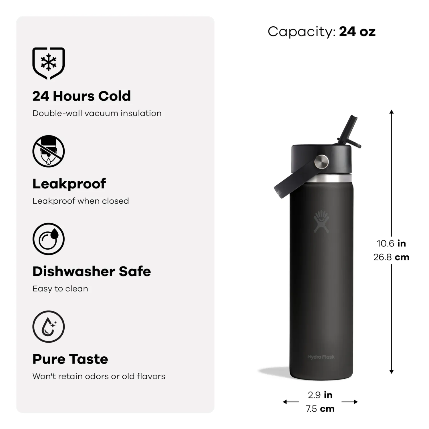 Hydro Flask Utopia Purple Wide Flex Straw Cap Bottle 24 oz, 1 EA