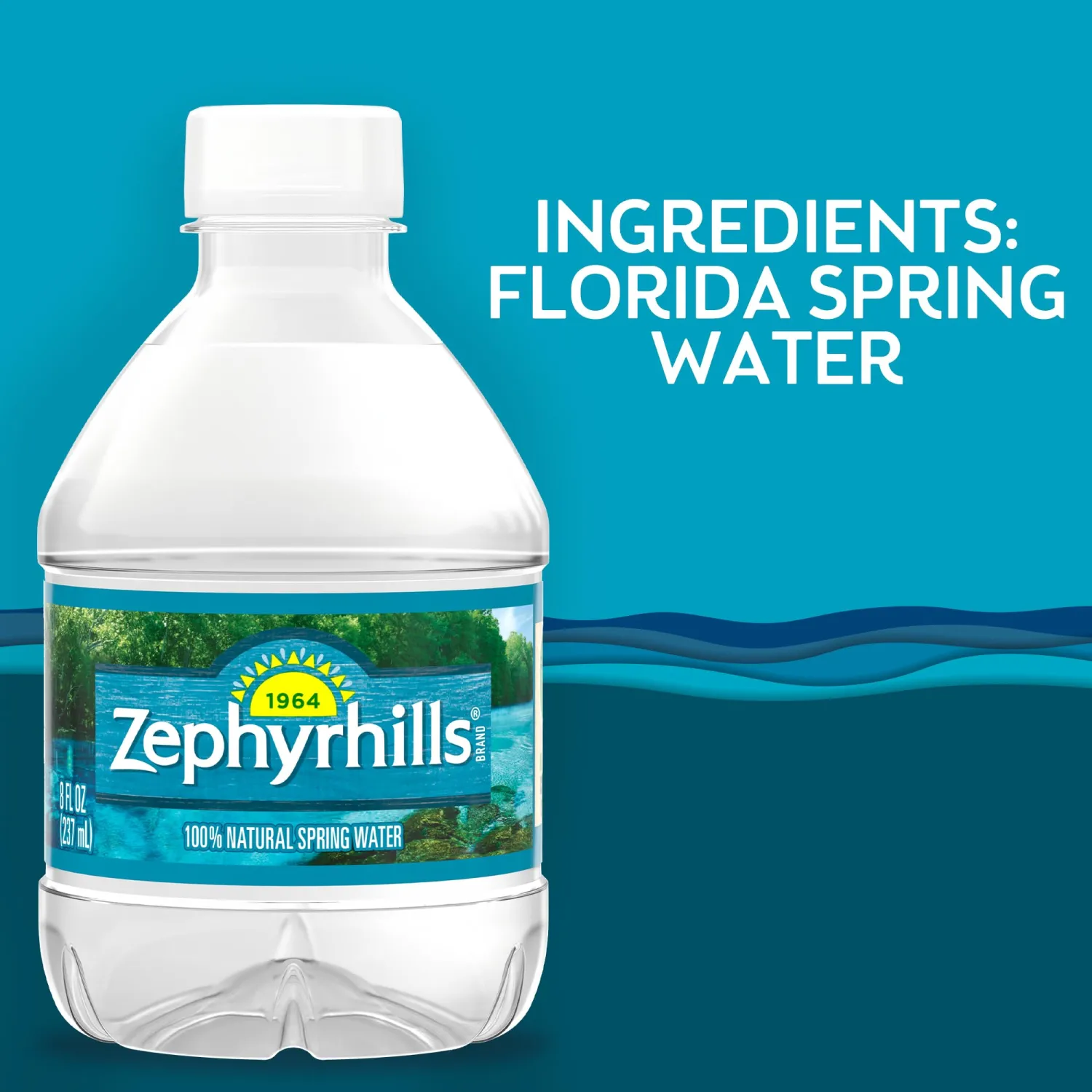 Zephyrhills Florida Spring Bottled Water - 12 Pack, Mini 8 Fl Oz Bottles