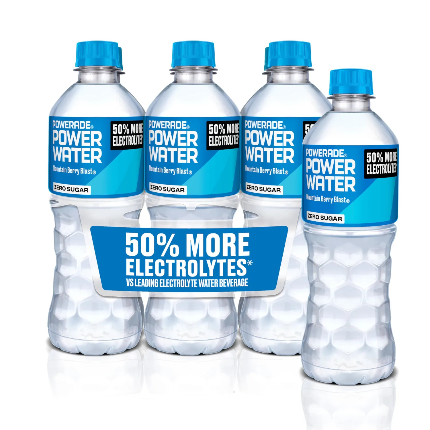 POWERADE POWER WATER, Mountain Berry Blast Electrolyte Water, 16.9oz (6pk)